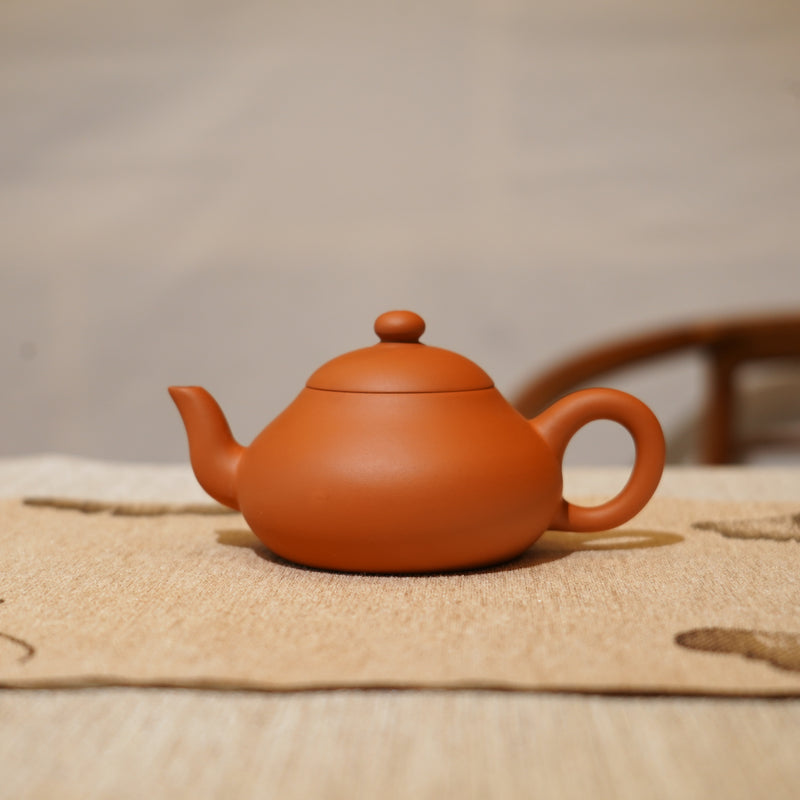 *新品*【矮梨】全手工潮州朱泥手拉茶壺