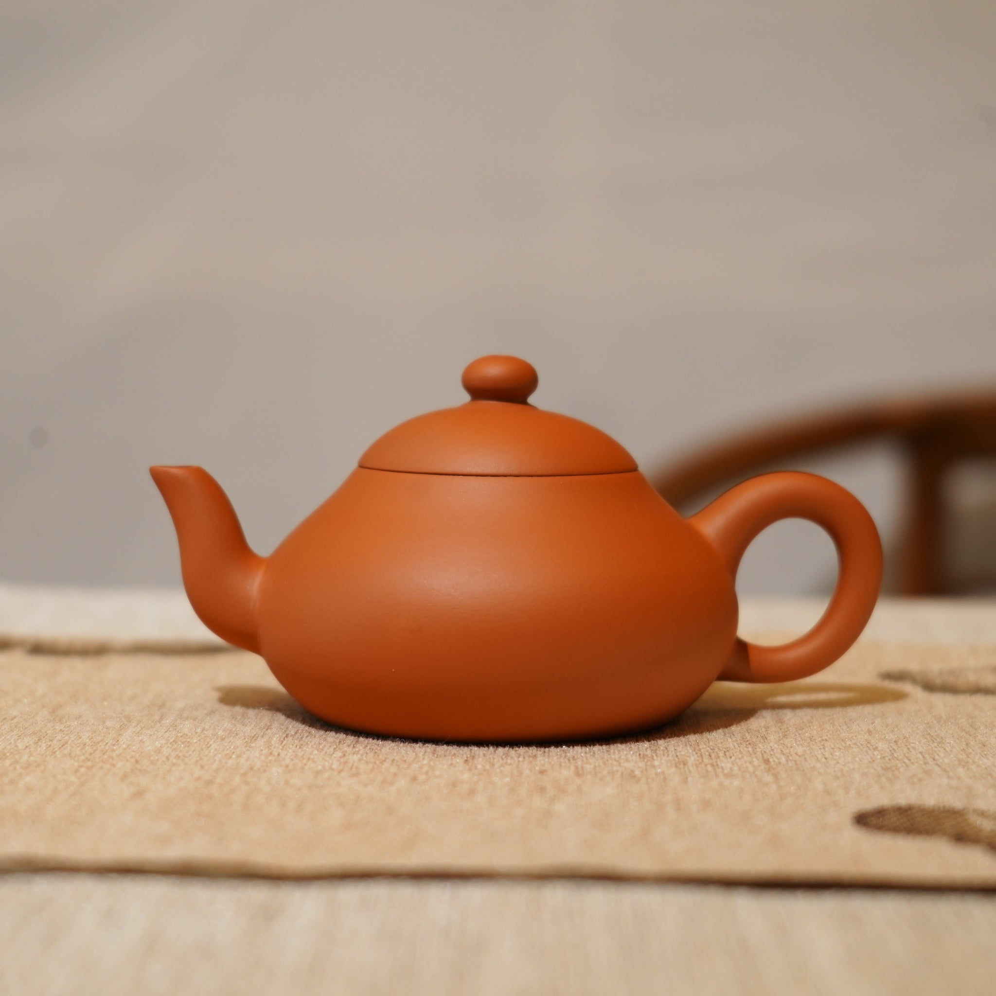 *新品*【矮梨】全手工潮州朱泥手拉茶壺