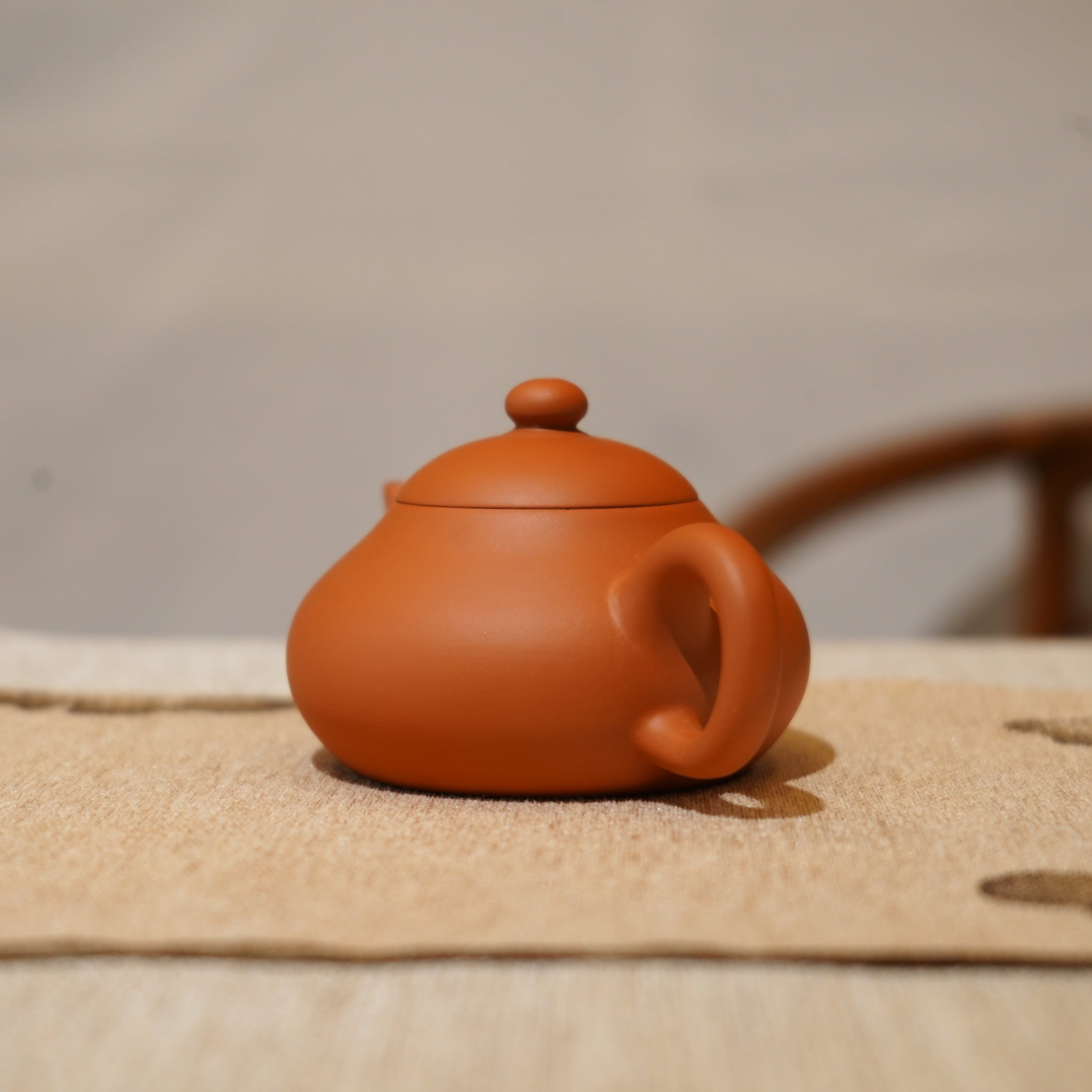 *新品*【矮梨】全手工潮州朱泥手拉茶壺