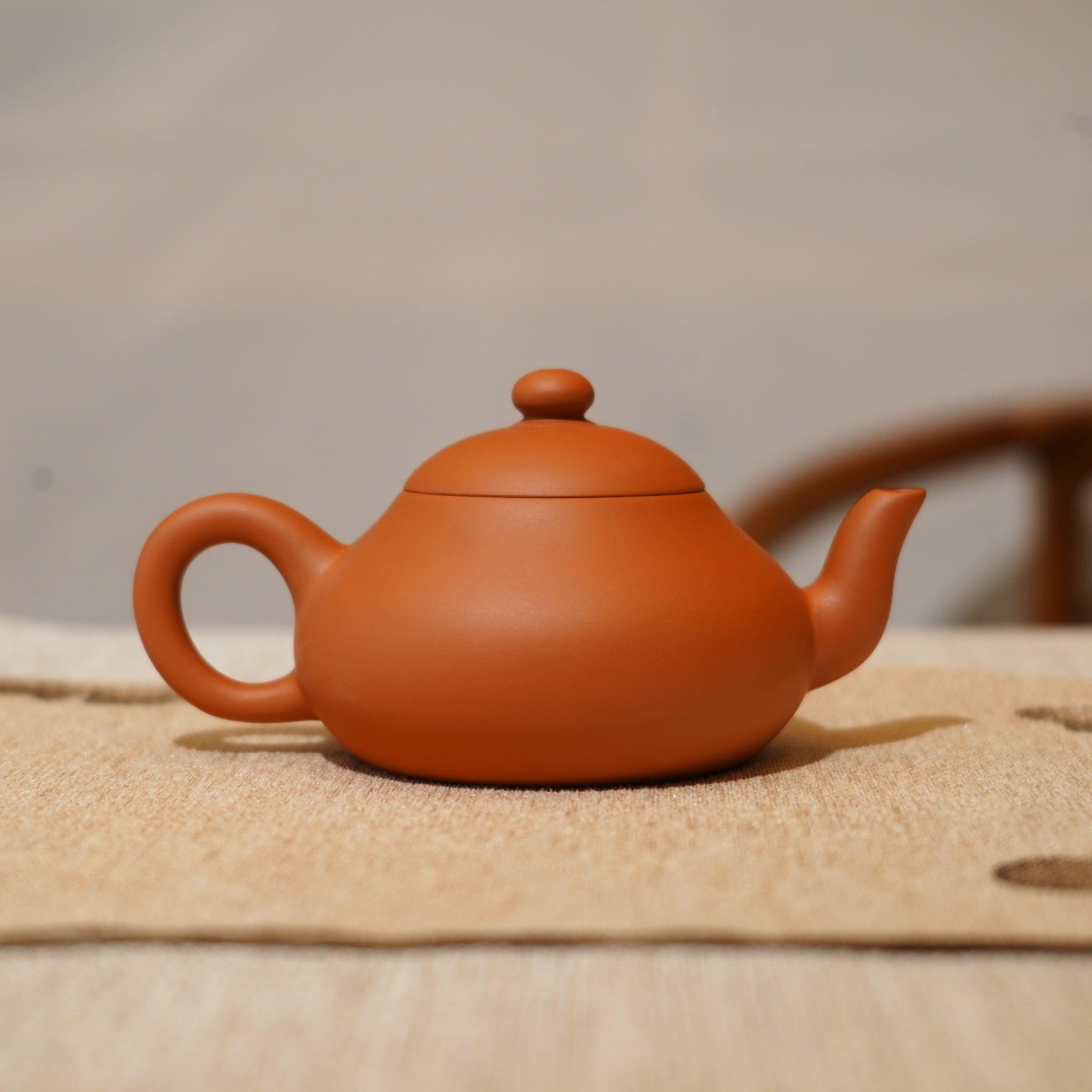 *新品*【矮梨】全手工潮州朱泥手拉茶壺