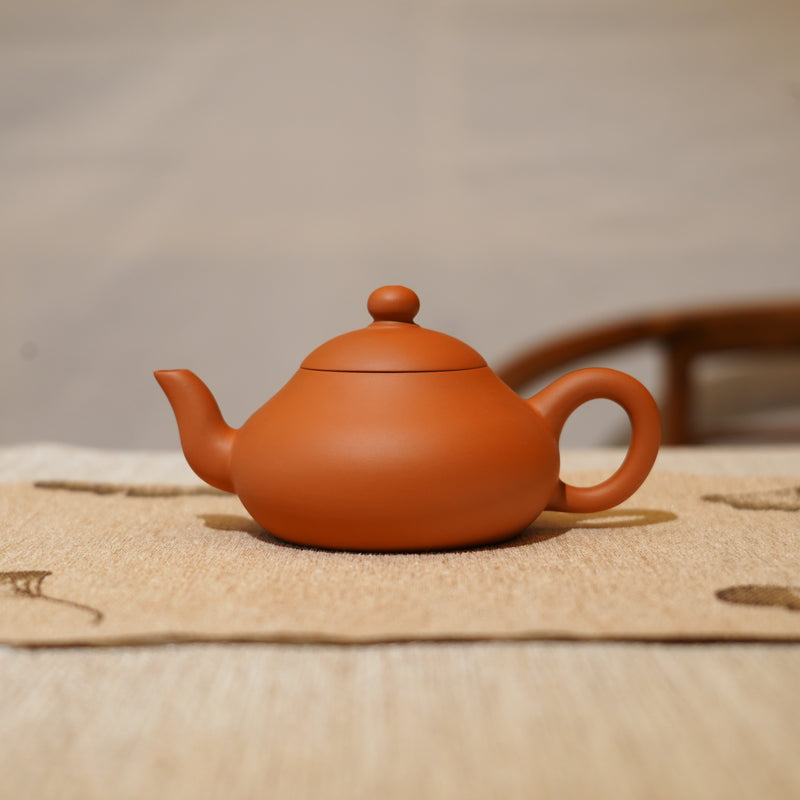 *新品*【矮梨】全手工潮州朱泥手拉茶壺