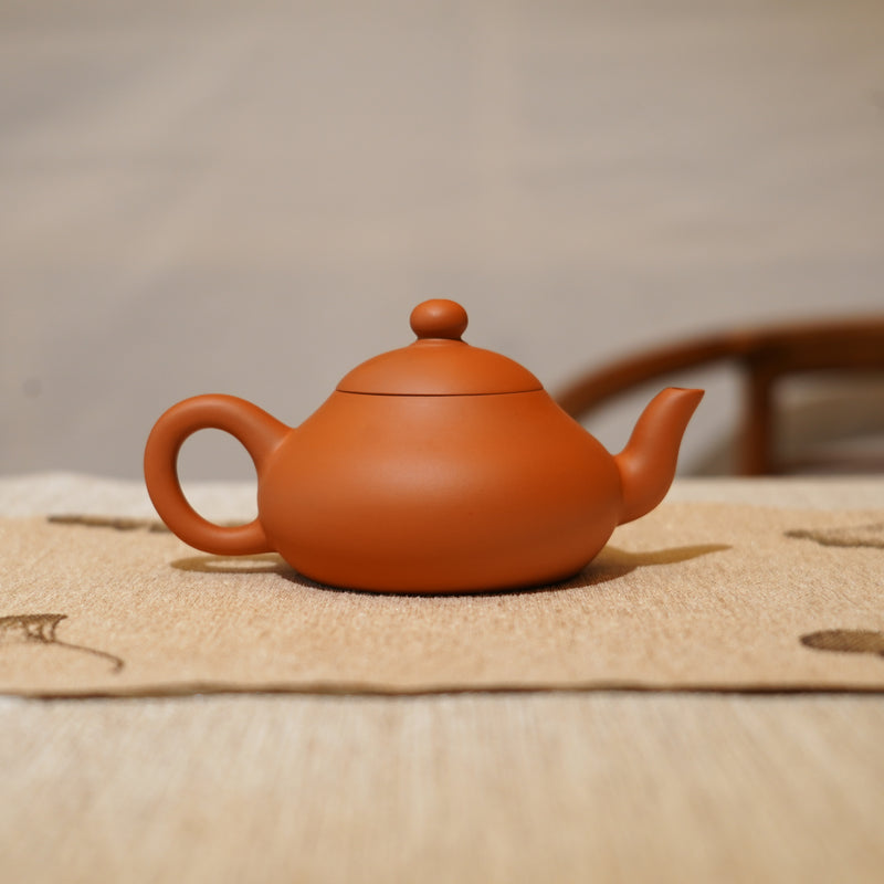*新品*【矮梨】全手工潮州朱泥手拉茶壺