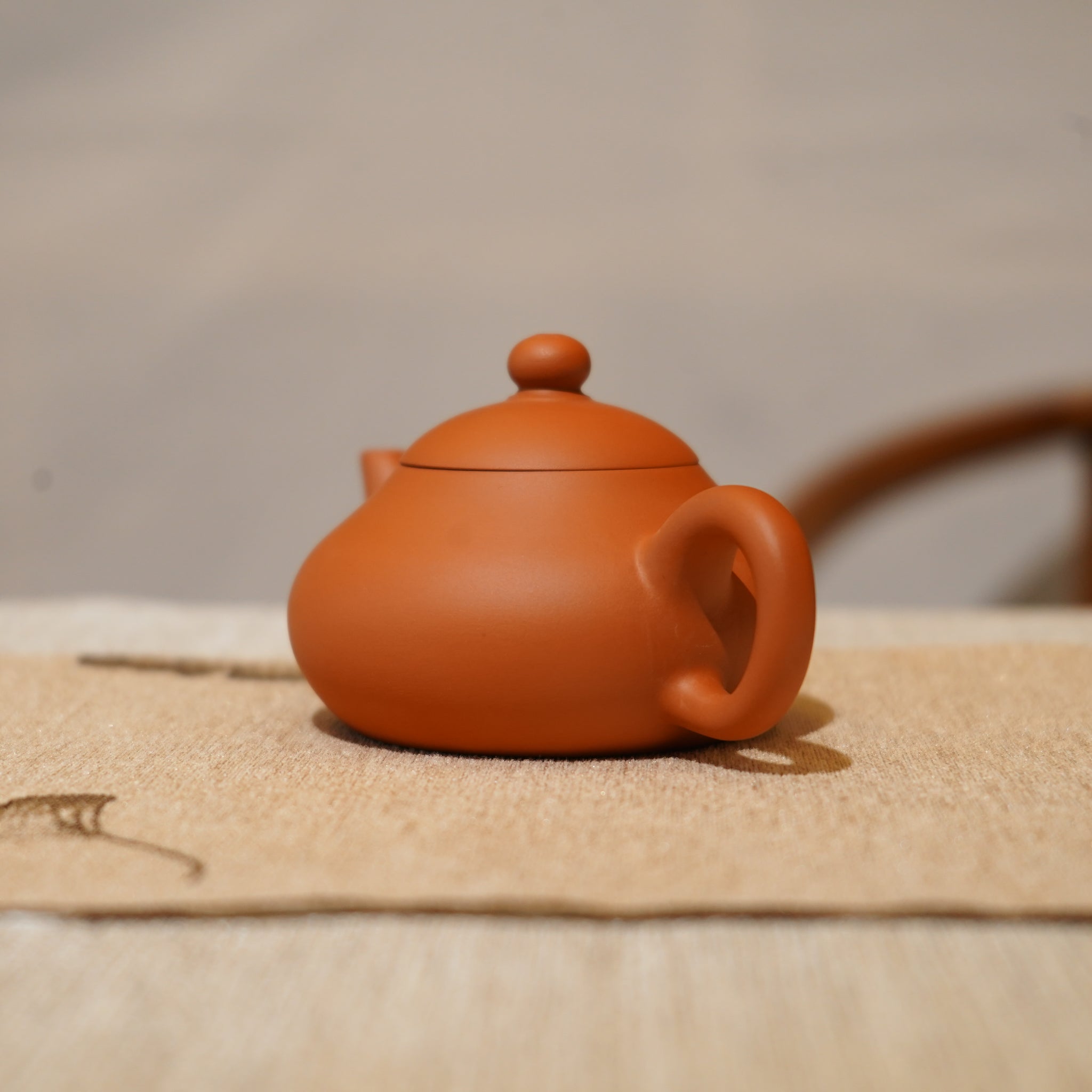 *新品*【矮梨】全手工潮州朱泥手拉茶壺