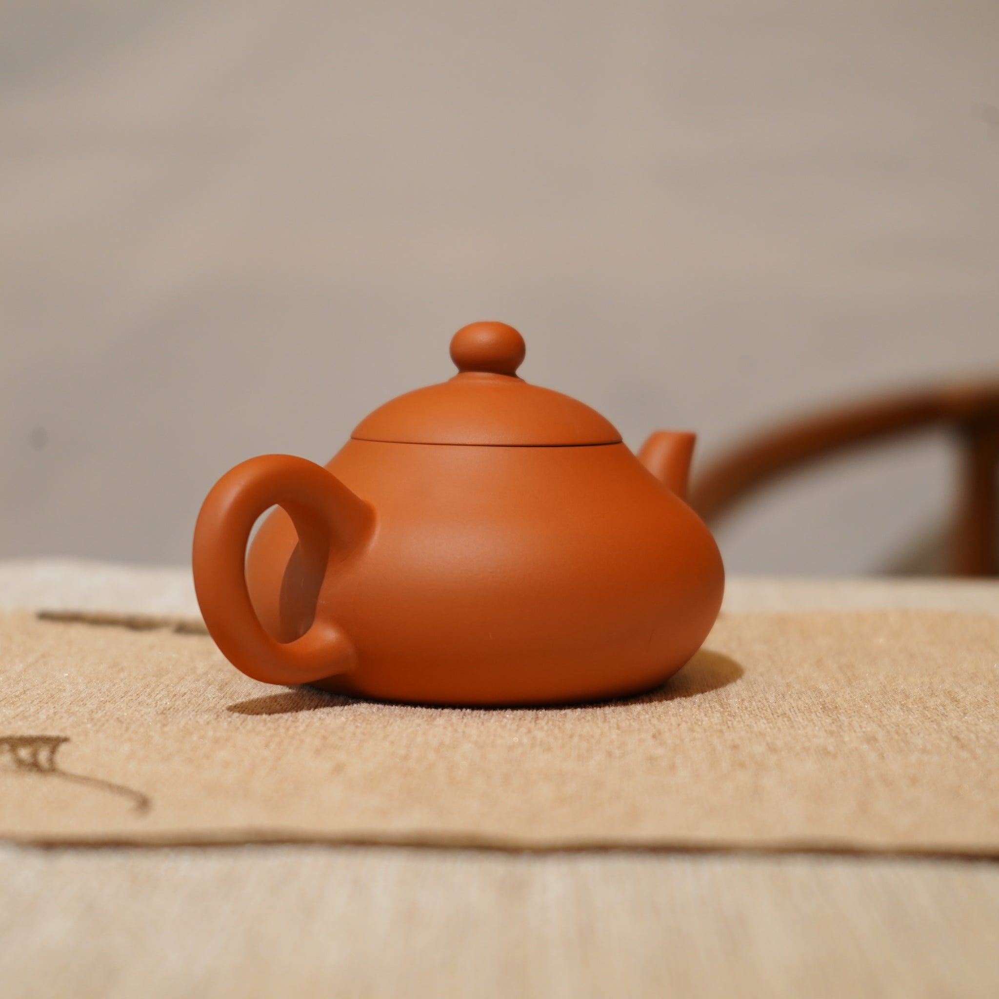 *新品*【矮梨】全手工潮州朱泥手拉茶壺