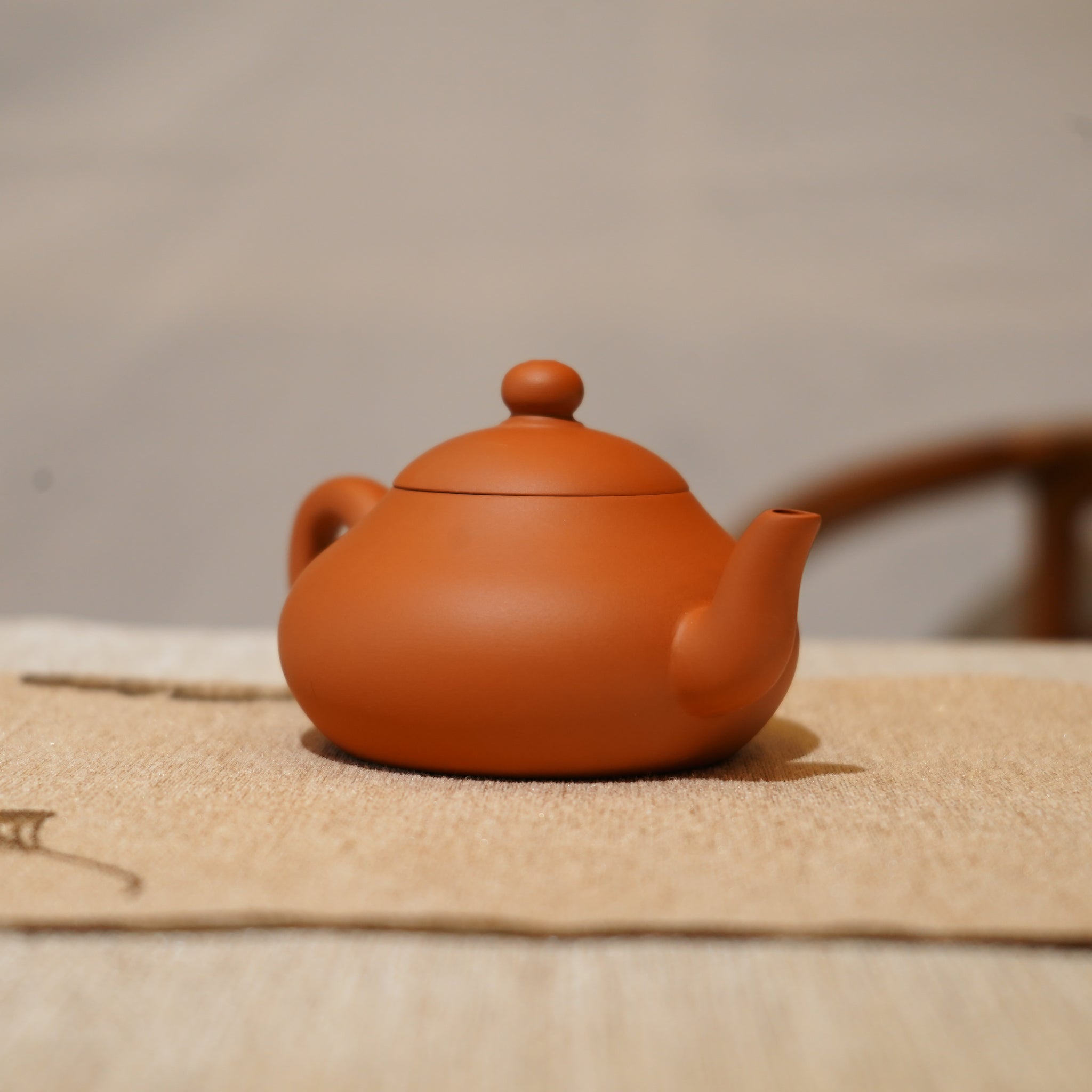 *新品*【矮梨】全手工潮州朱泥手拉茶壺