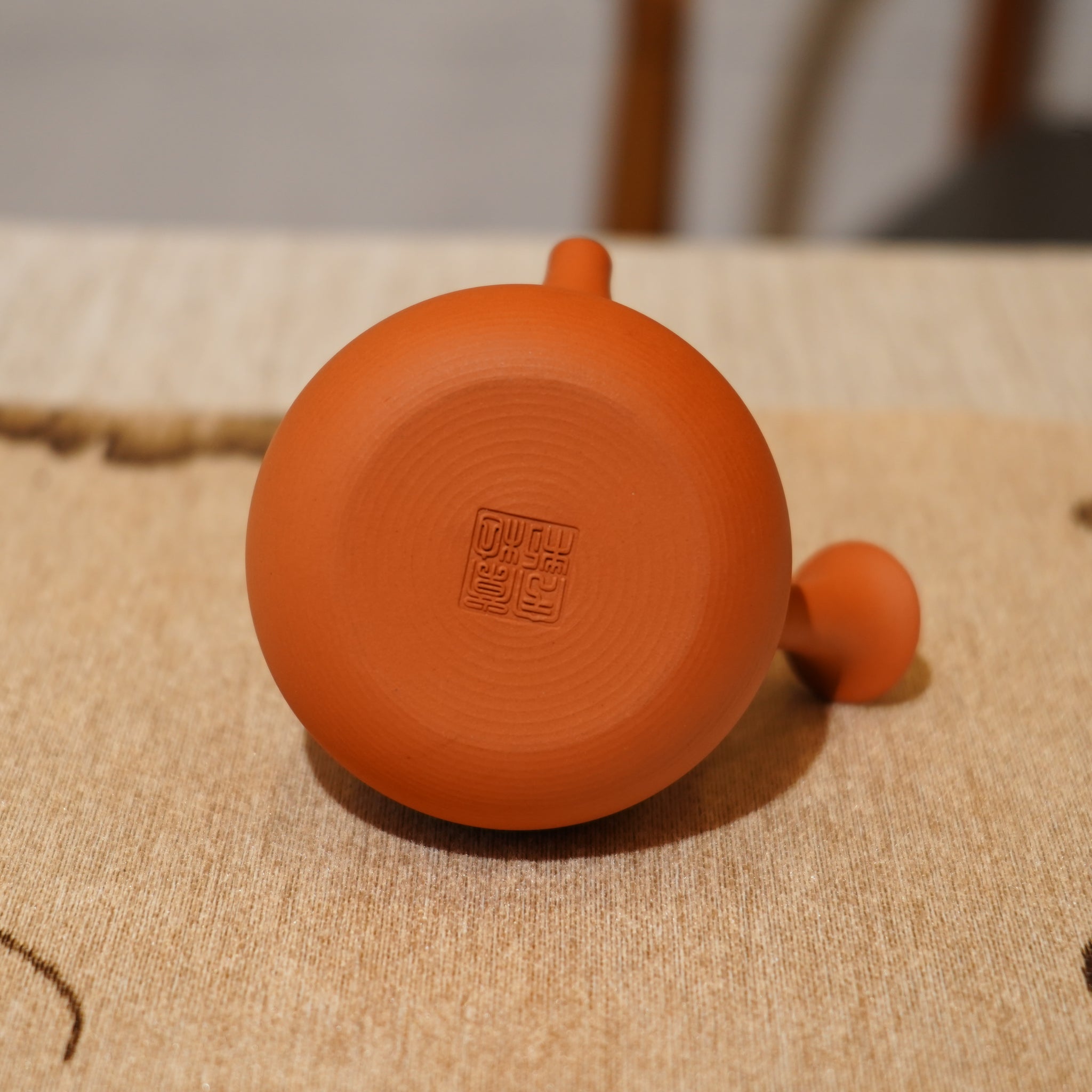 *新品*【側把小梨】全手工潮州朱泥手拉茶壺