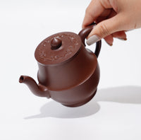 *華健弟子* *新品*【如意宮燈】全手工原礦紫泥貼花紫砂茶壺