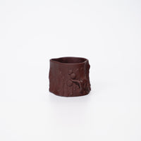 【梅樁】全手工紫泥貼花紫砂杯 （可自組對杯）