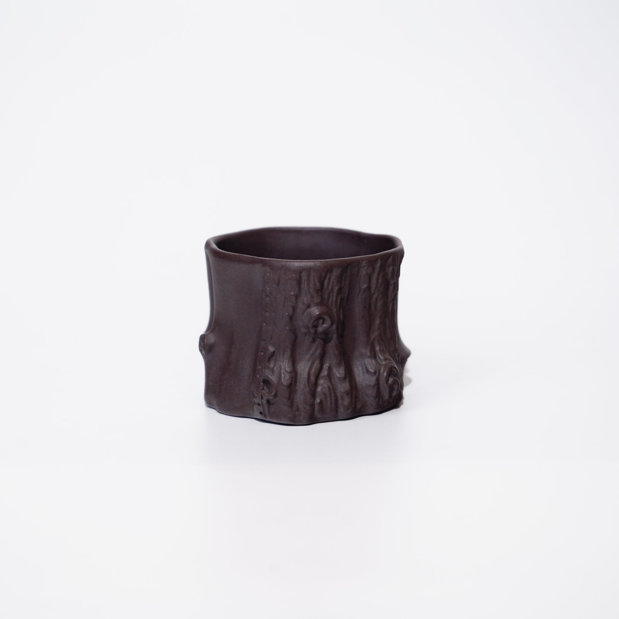 【梅樁】紫泥貼花紫砂杯（可自組對杯）