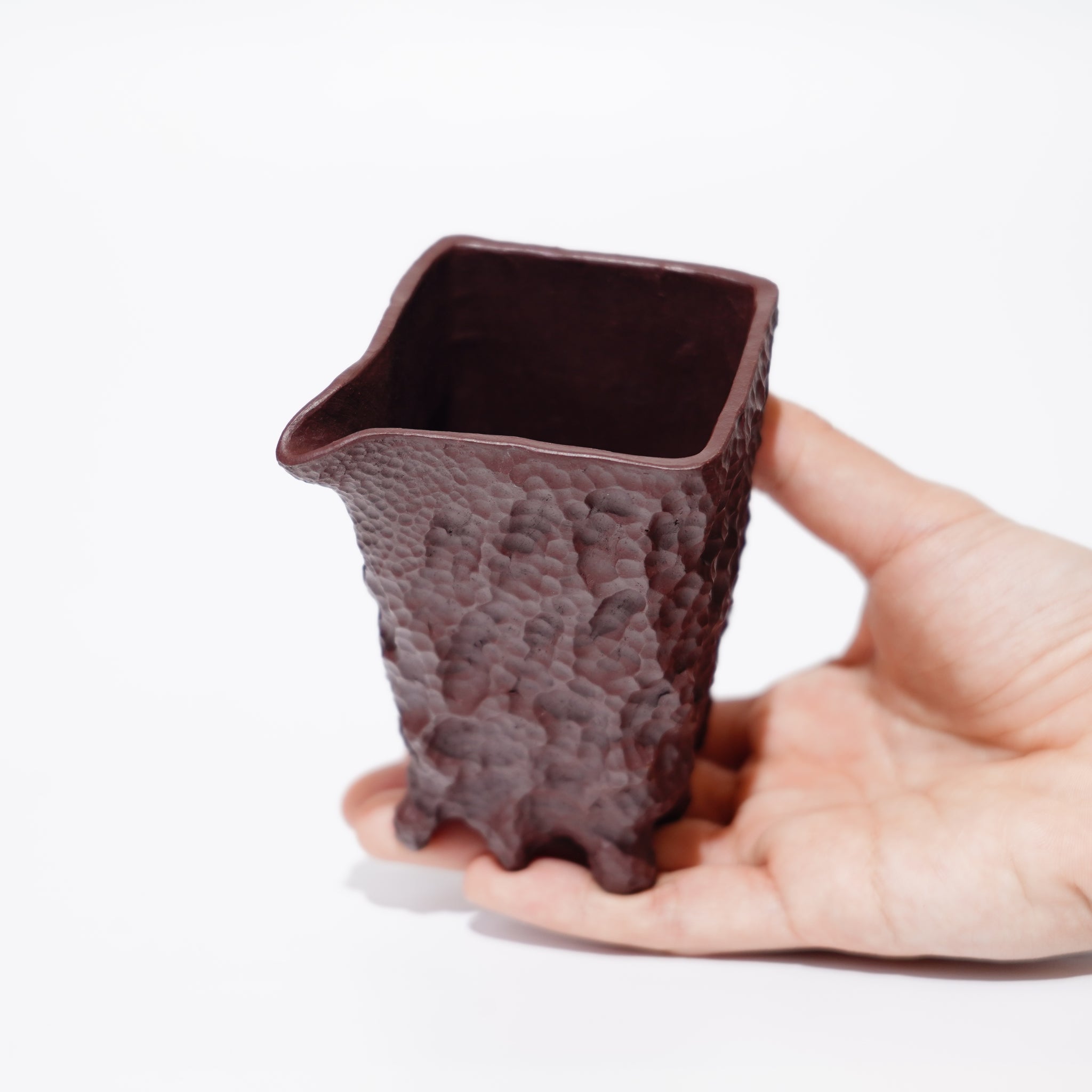 【太湖石】全手工紫泥雕刻公道杯