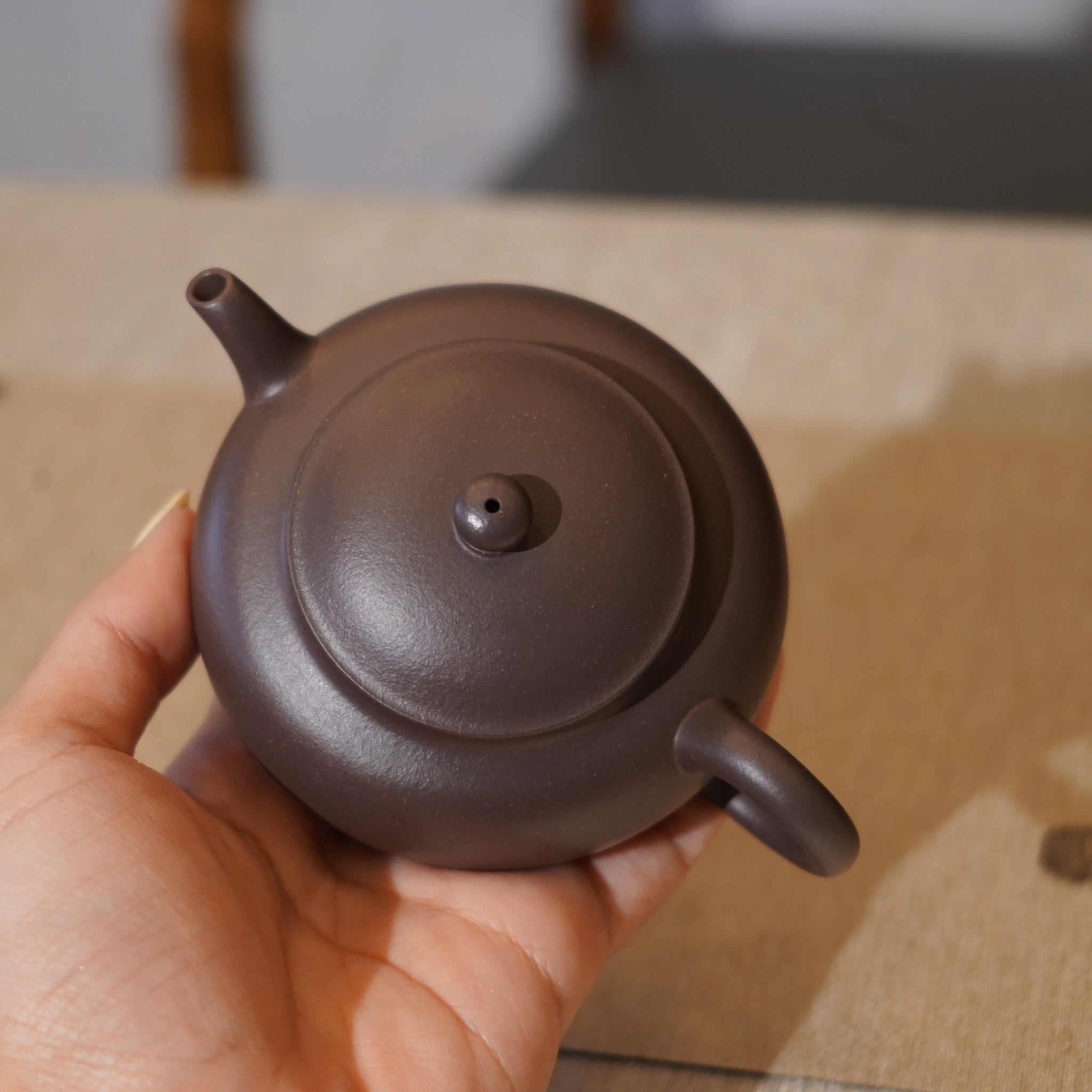 *新品*【扁燈】全手工原礦紫泥紫砂茶壺