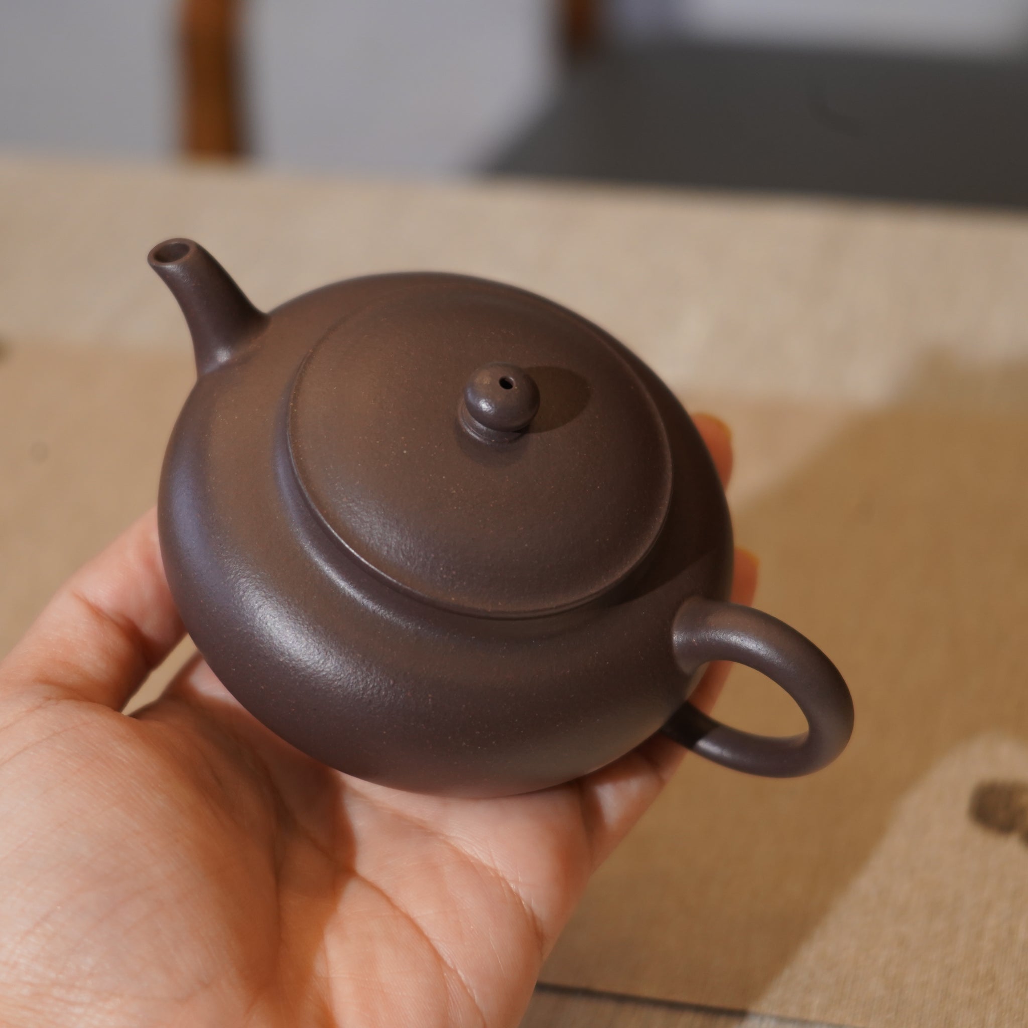 *新品*【扁燈】全手工原礦紫泥紫砂茶壺