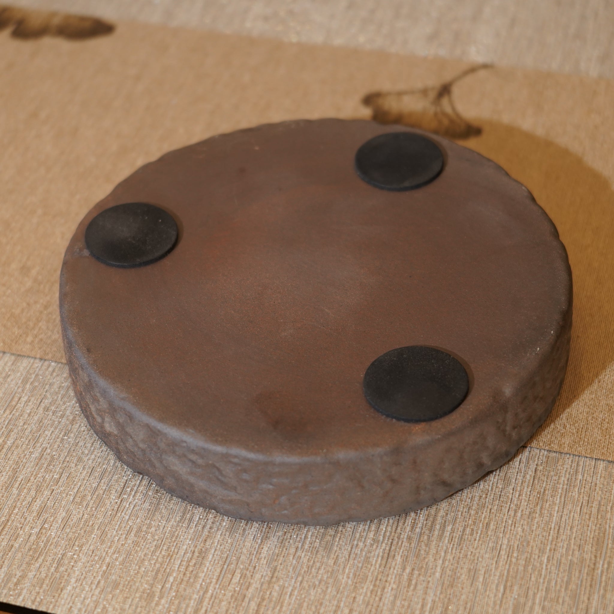 *新品*【銅錢】金屬鎏金古銅釉窯變陶器壺承