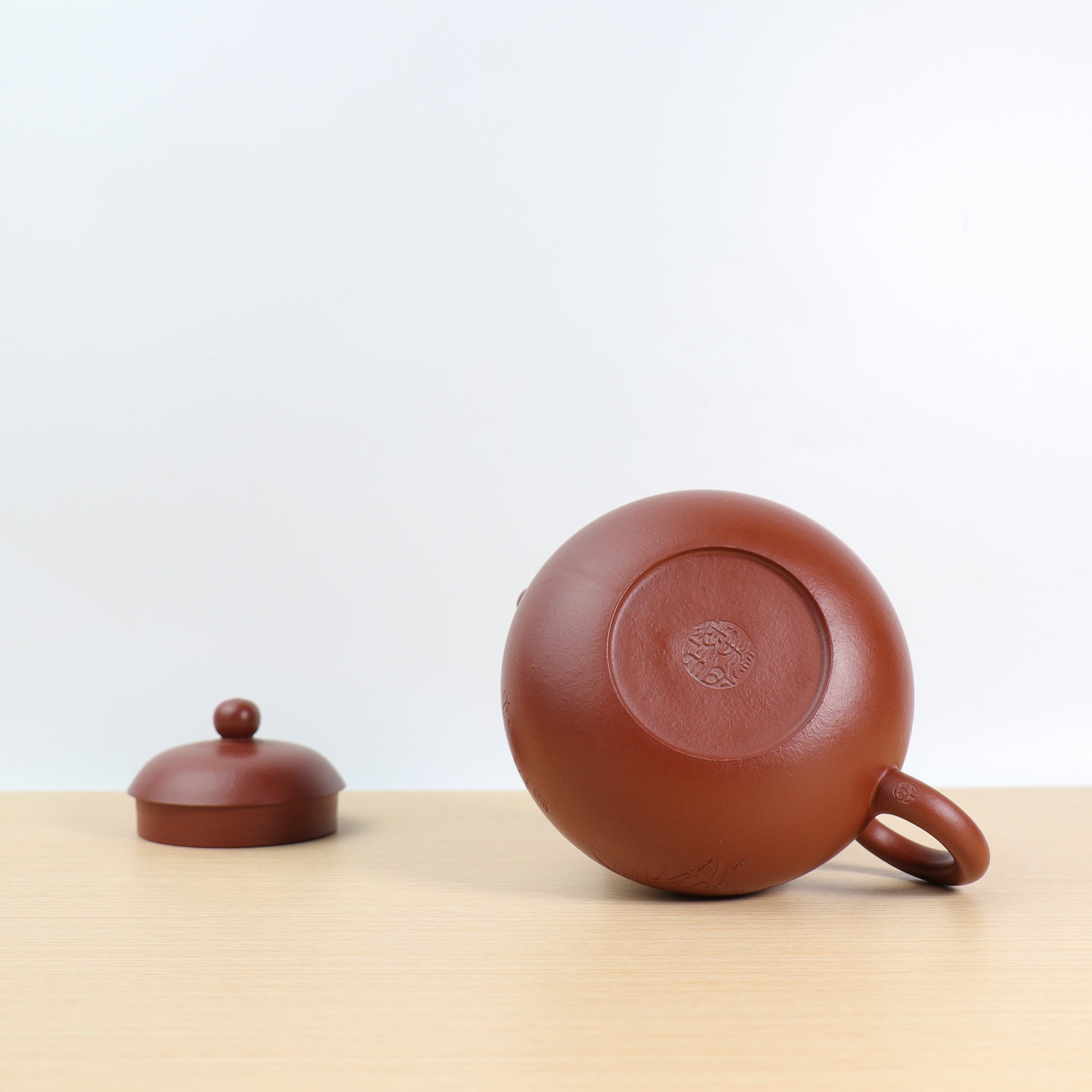 *Autumn Reward｜Buy one get three free* [Wendan] Small Coal Kiln Zhuni Calligraphy Carved Purple Clay Teapot