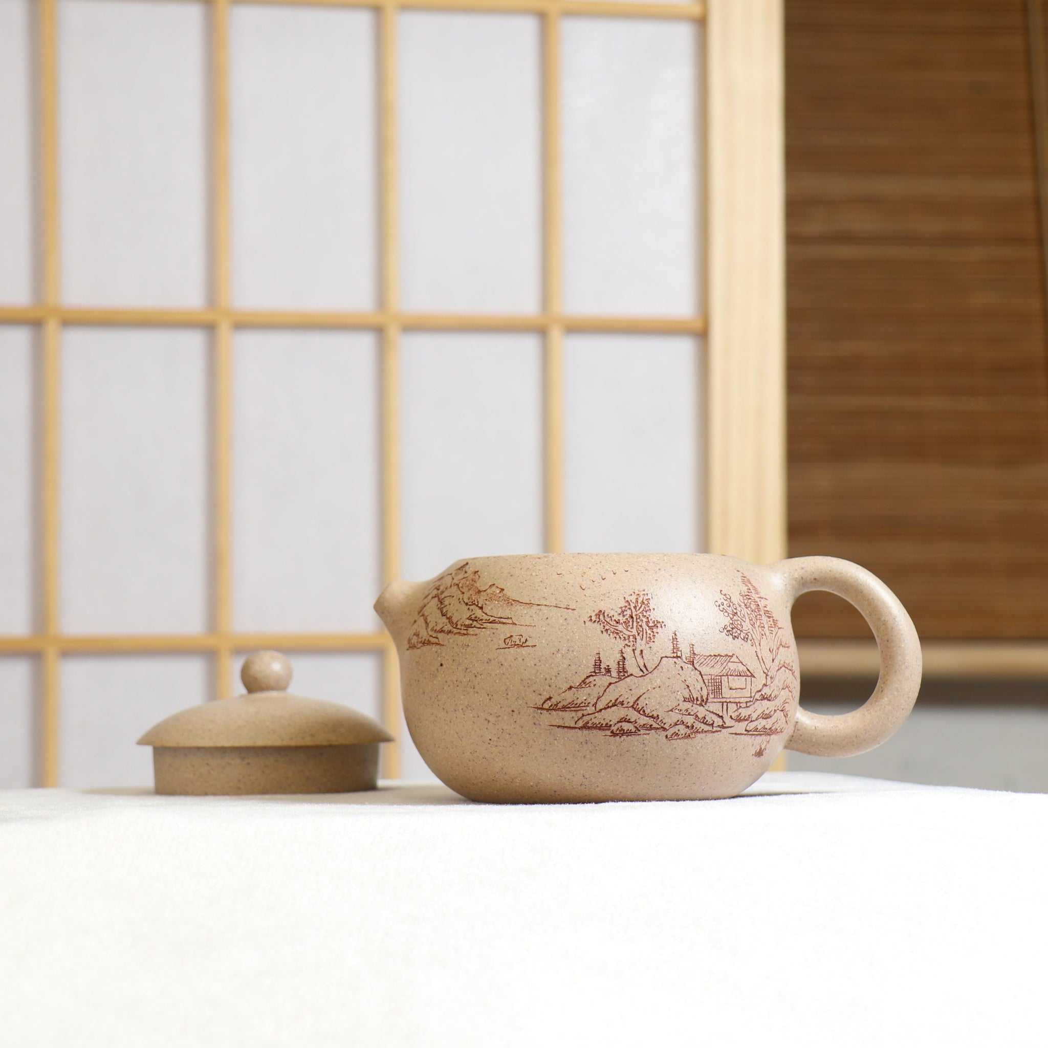 *Autumn Reward｜Buy one get three free* [Xi Shi] Duan Clay Carved Purple Clay Teapot