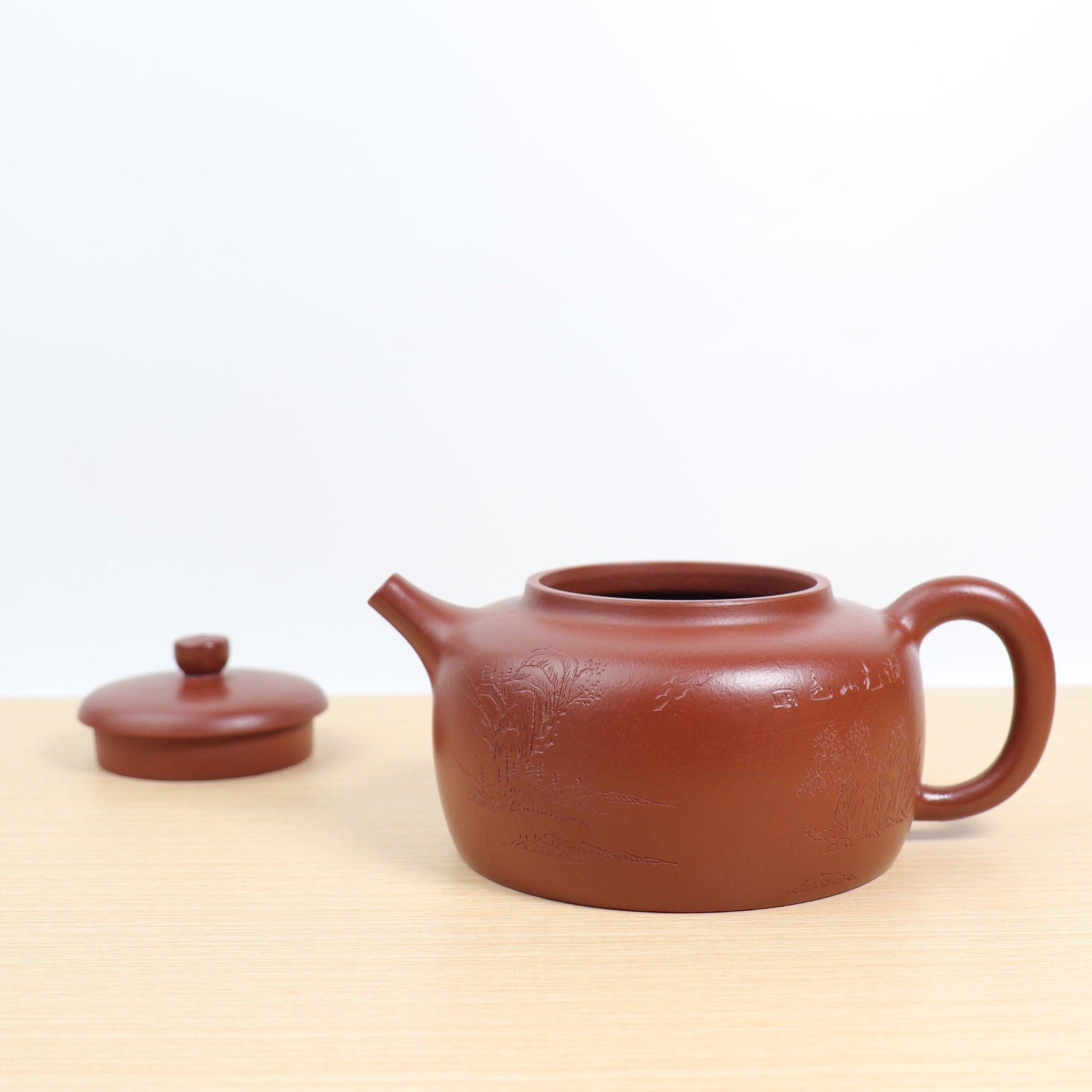 *Autumn Reward｜Buy one get three free* [De Zhong] Original mine small coal kiln red clay carved purple clay teapot