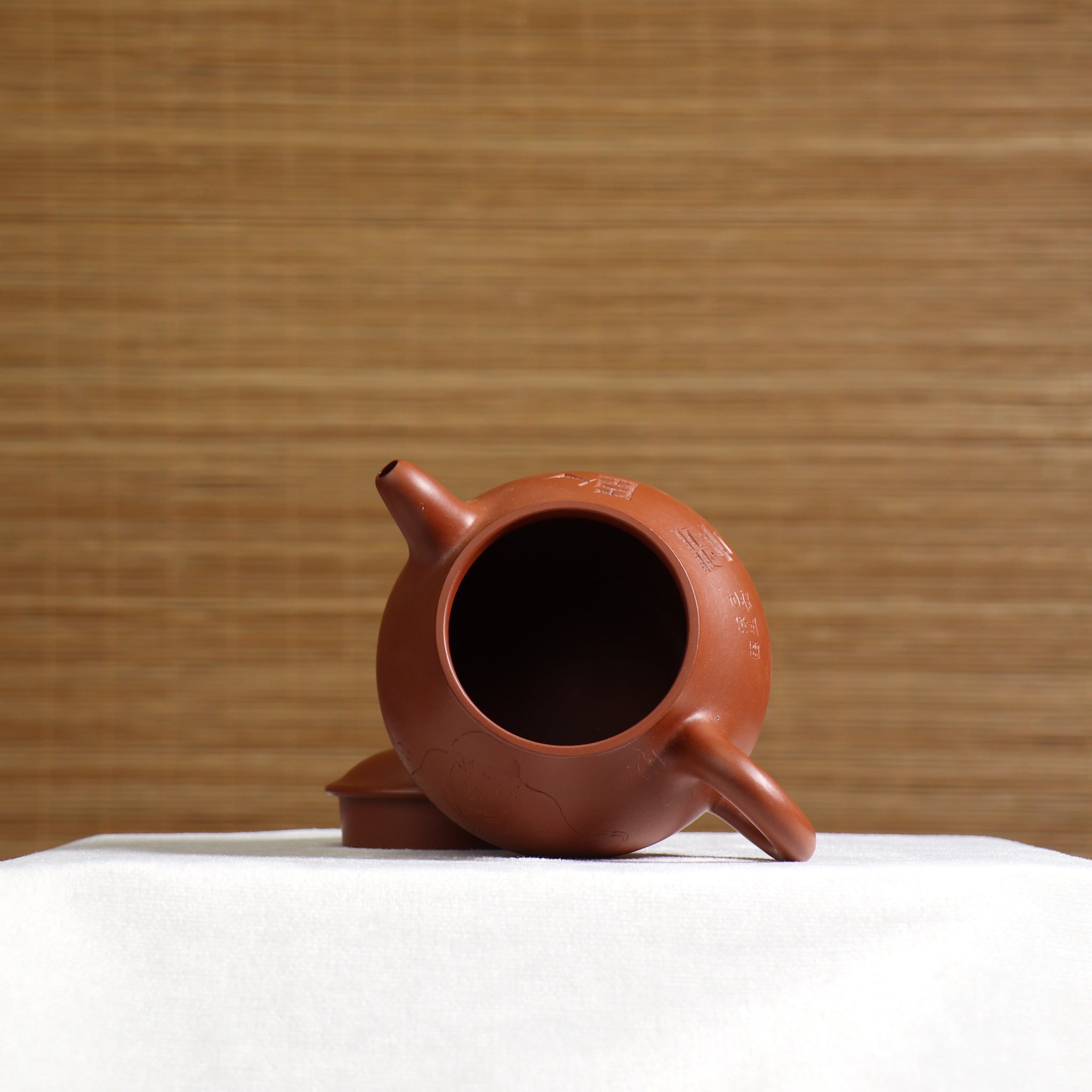 *Autumn Reward｜Buy one get three free* [Pan Pot] Fully handmade Zhaozhuang red clay carved purple sand teapot