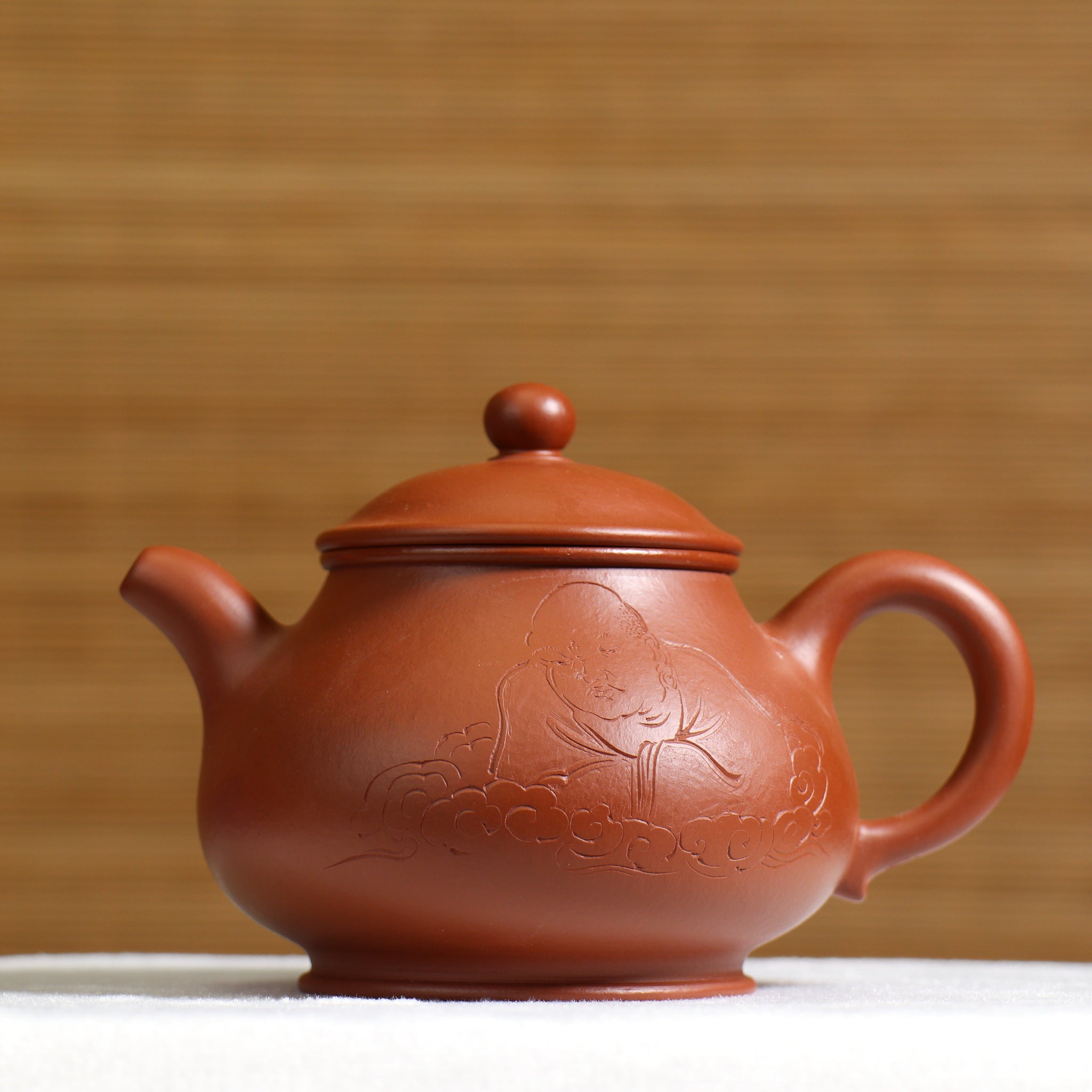 *Autumn Reward｜Buy one get three free* [Pan Pot] Fully handmade Zhaozhuang red clay carved purple sand teapot