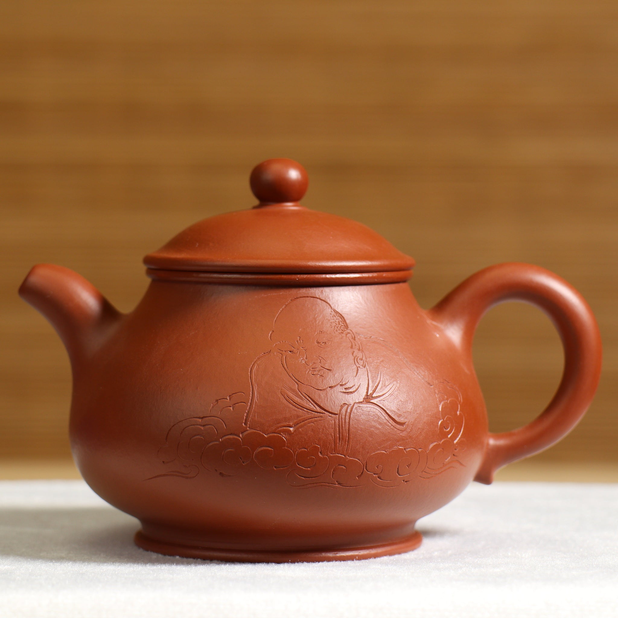 *Autumn Reward｜Buy one get three free* [Pan Pot] Fully handmade Zhaozhuang red clay carved purple sand teapot