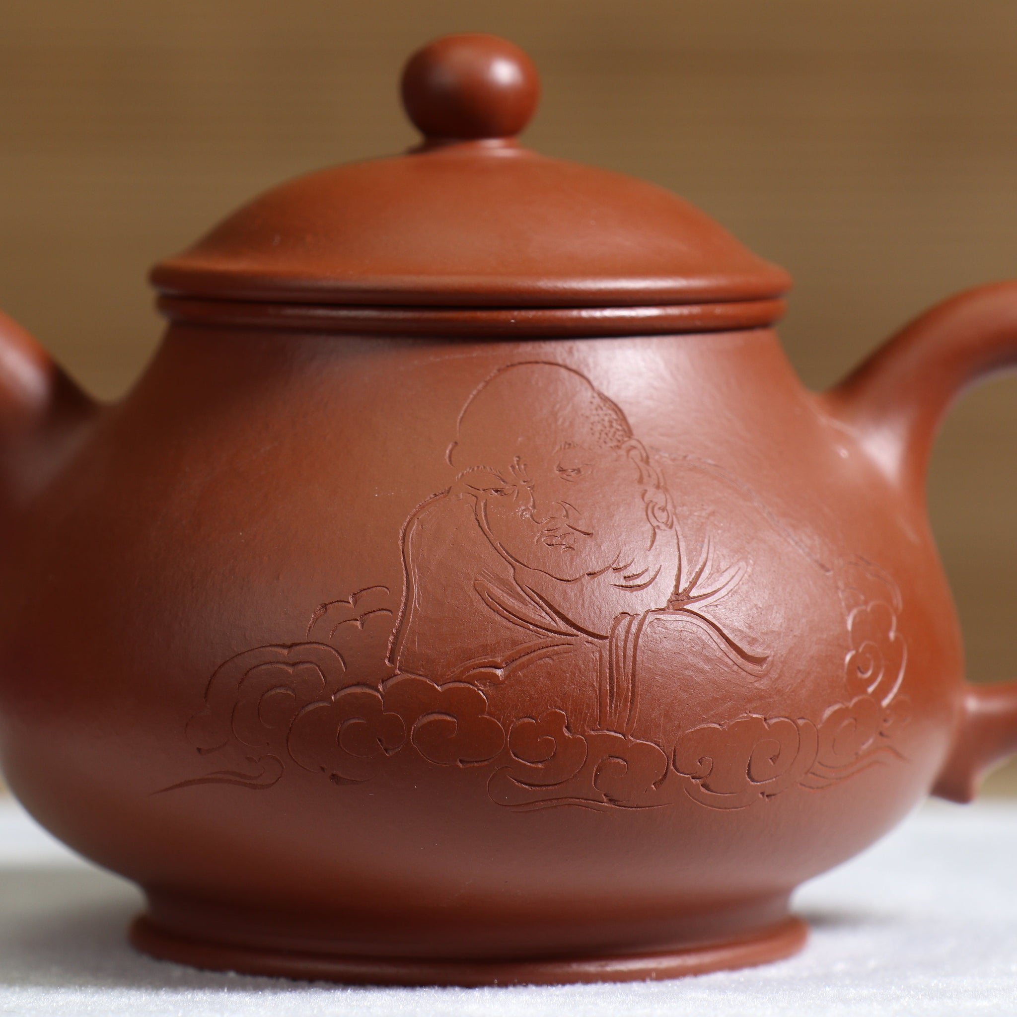 *Autumn Reward｜Buy one get three free* [Pan Pot] Fully handmade Zhaozhuang red clay carved purple sand teapot