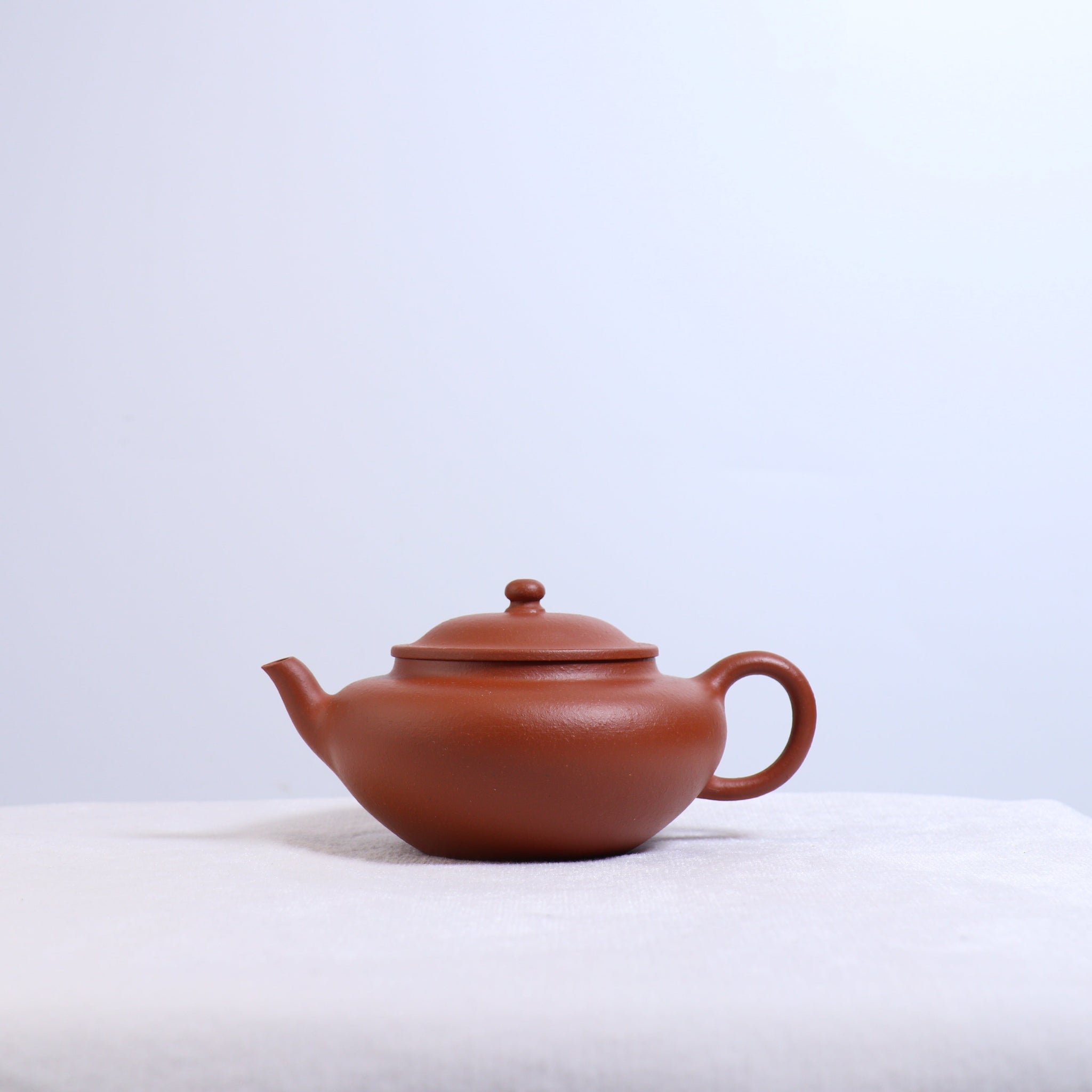 *Autumn Reward｜Buy one and get three free* [Flat Sakura Pot] Original Red Clay Simple Purple Clay Teapot