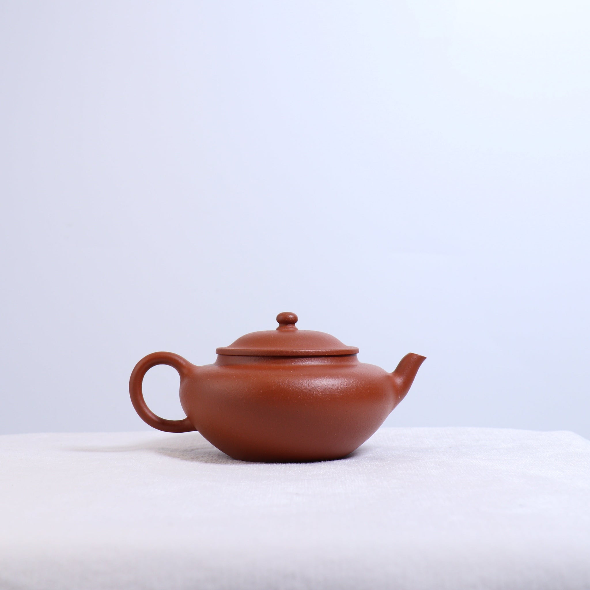 *Autumn Reward｜Buy one and get three free* [Flat Sakura Pot] Original Red Clay Simple Purple Clay Teapot