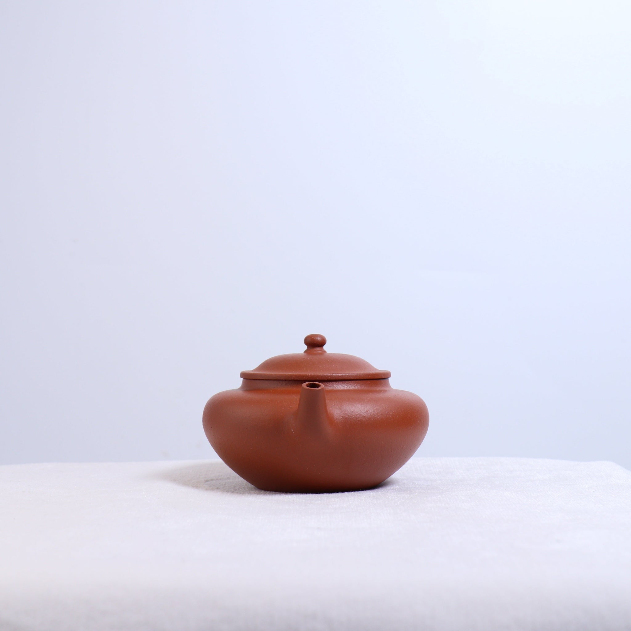 *Autumn Reward｜Buy one and get three free* [Flat Sakura Pot] Original Red Clay Simple Purple Clay Teapot