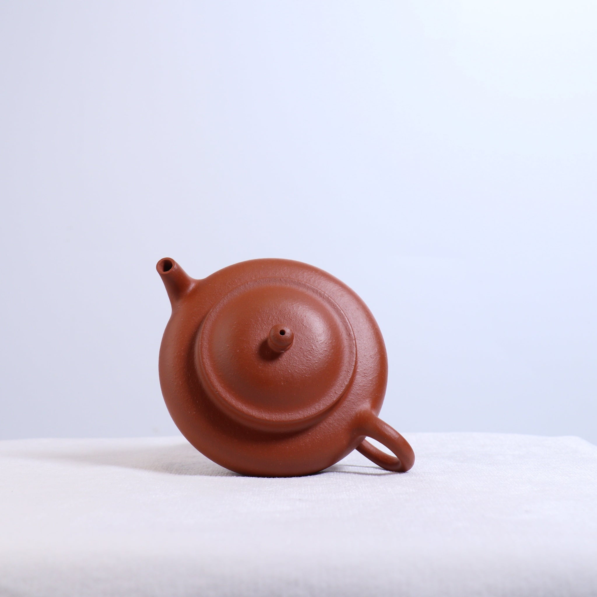 *Autumn Reward｜Buy one and get three free* [Flat Sakura Pot] Original Red Clay Simple Purple Clay Teapot