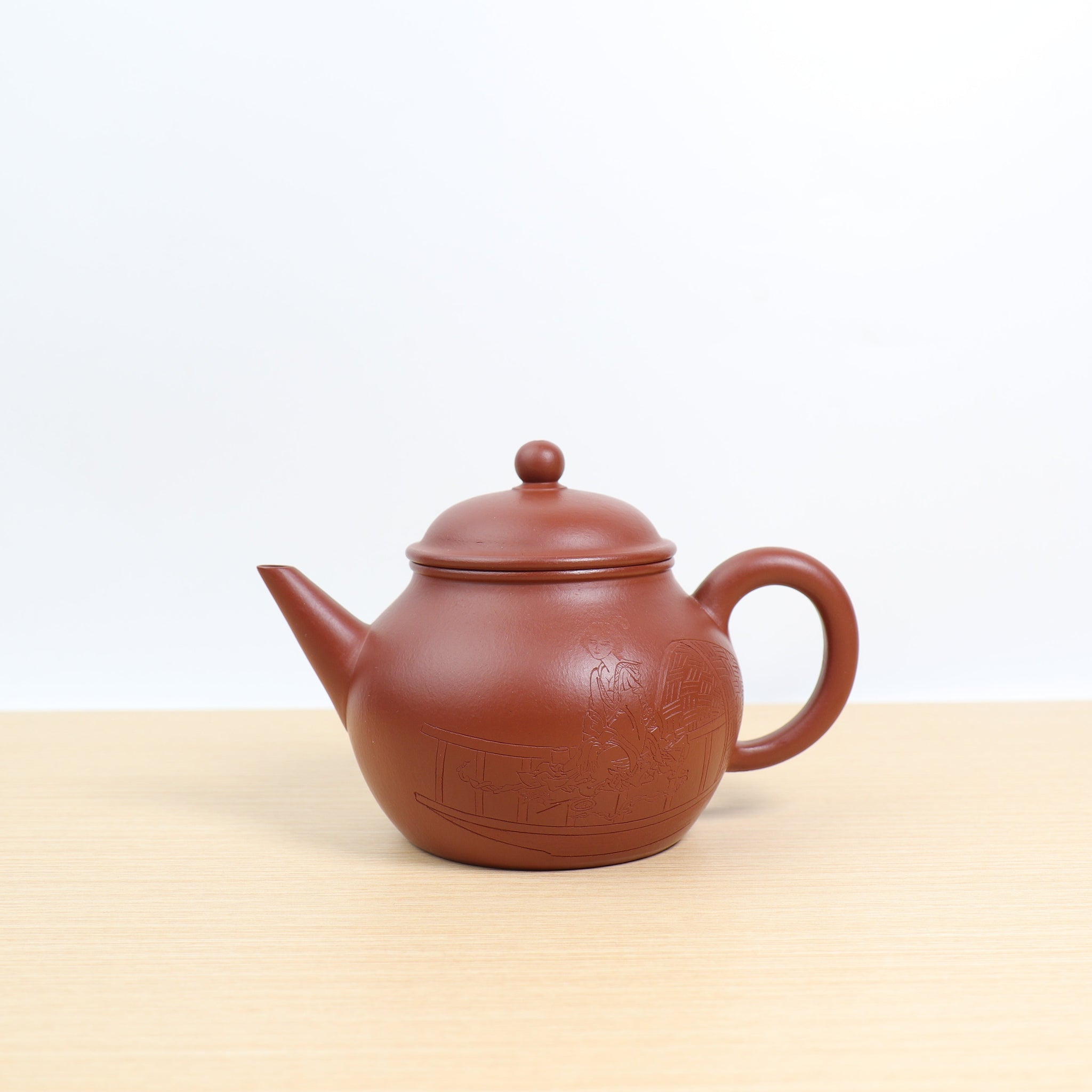 *Autumn reward｜Buy one get five free* [High level] Fully handmade red clay Dahongpao carved purple sand teapot