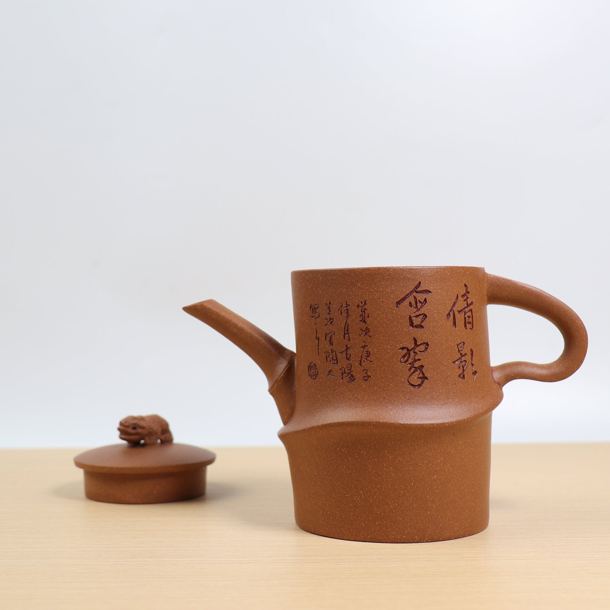 *Autumn Reward｜Buy one, get five free* [Mobile and disciplined] High-quality gold descending slope carved purple clay teapot