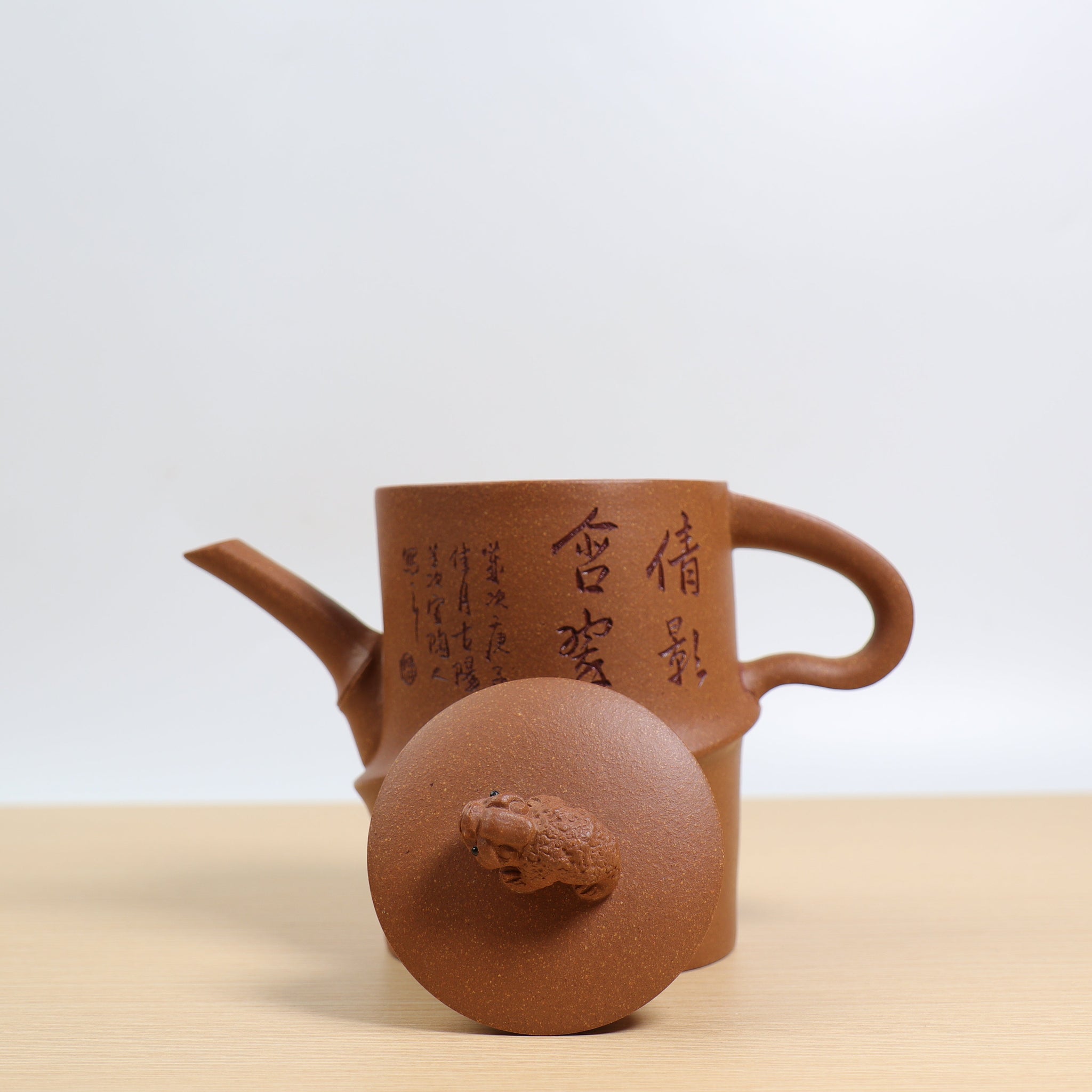 *Autumn Reward｜Buy one, get five free* [Mobile and disciplined] High-quality gold descending slope carved purple clay teapot