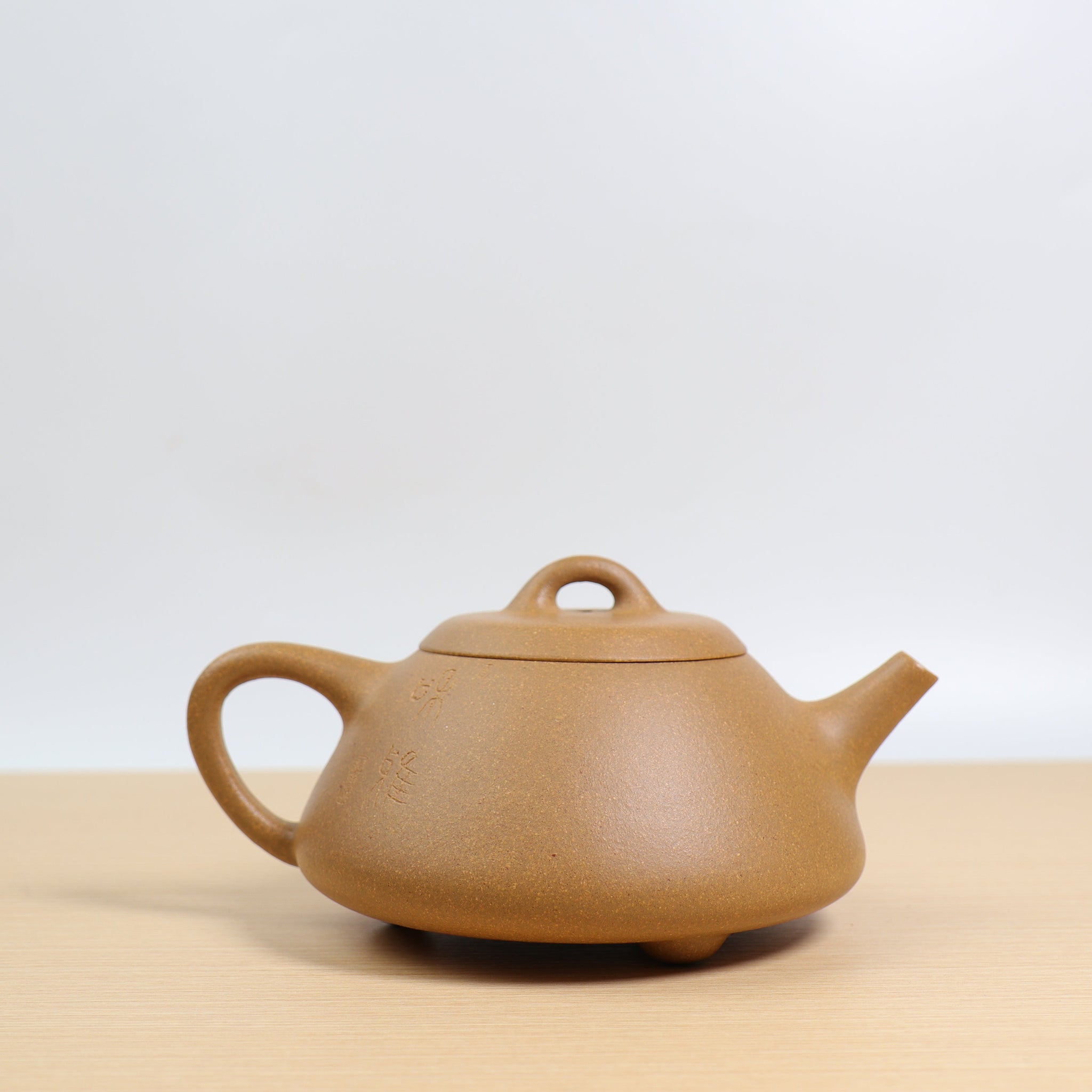 *Autumn reward｜Buy one get three free* [Stone Ladle] Purple clay teapot carved with raw ore mud