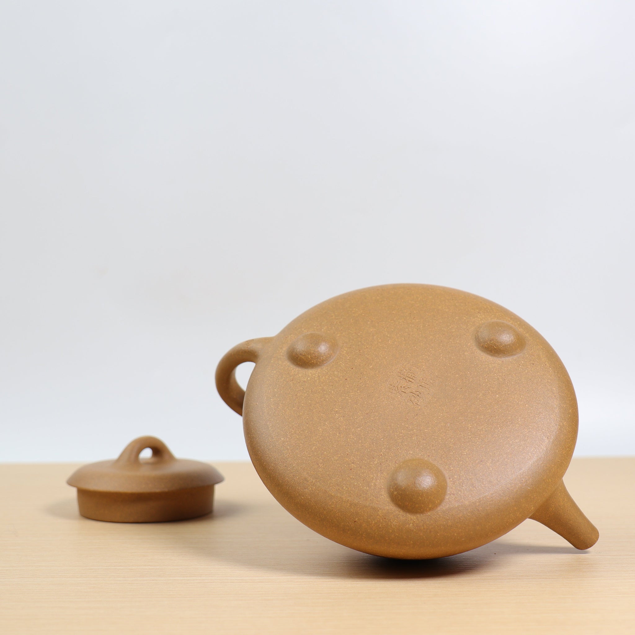 *Autumn reward｜Buy one get three free* [Stone Ladle] Purple clay teapot carved with raw ore mud