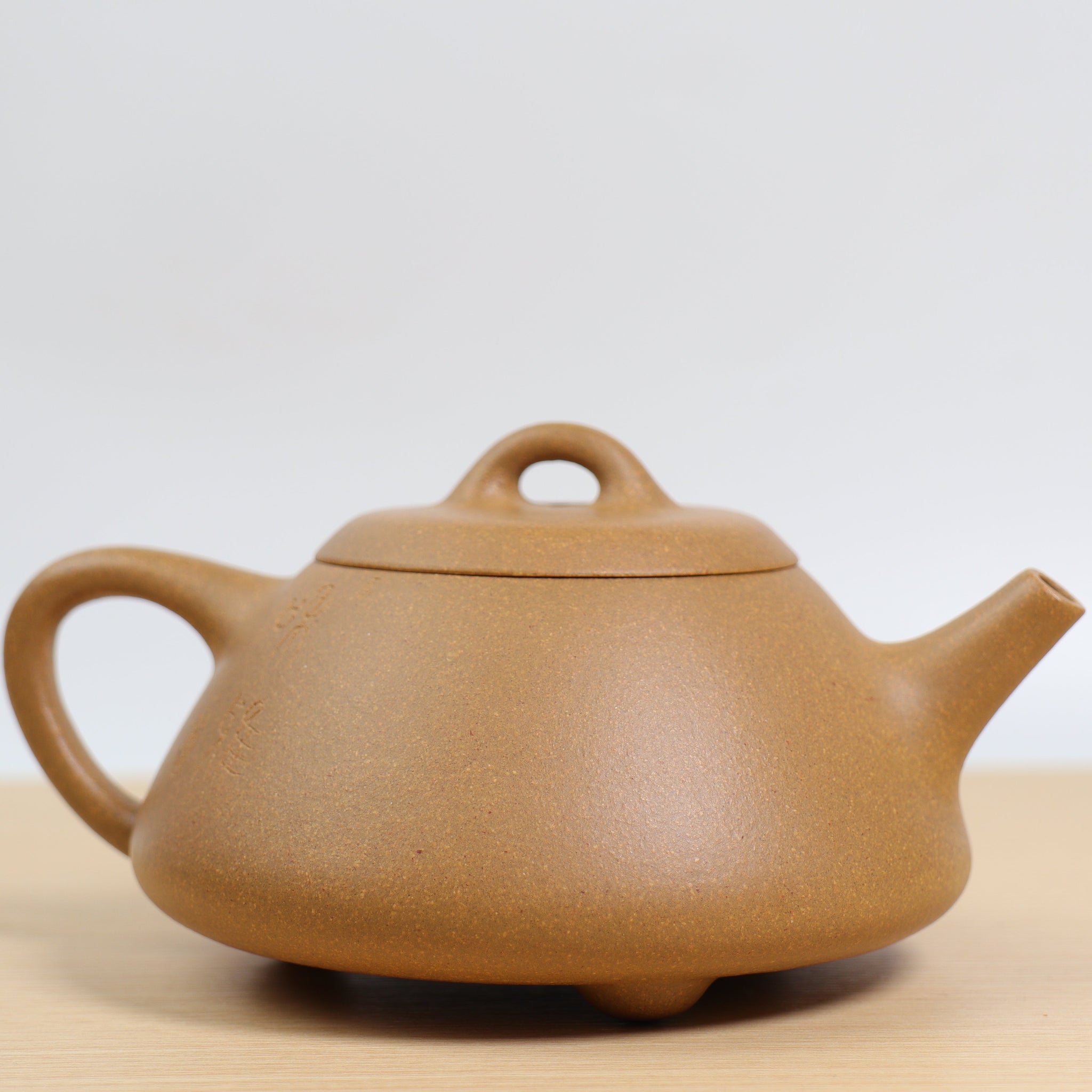 *Autumn reward｜Buy one get three free* [Stone Ladle] Purple clay teapot carved with raw ore mud