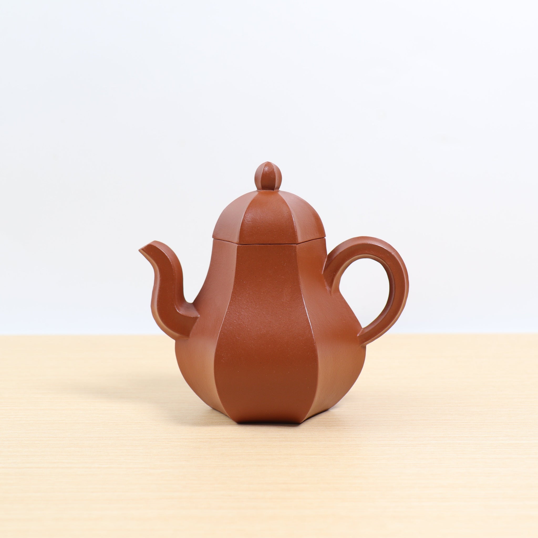 *Autumn reward｜Buy one get five free* [Mengchen model·Six square pear shape] Fully handmade original ore vermilion imitation ancient purple sand teapot