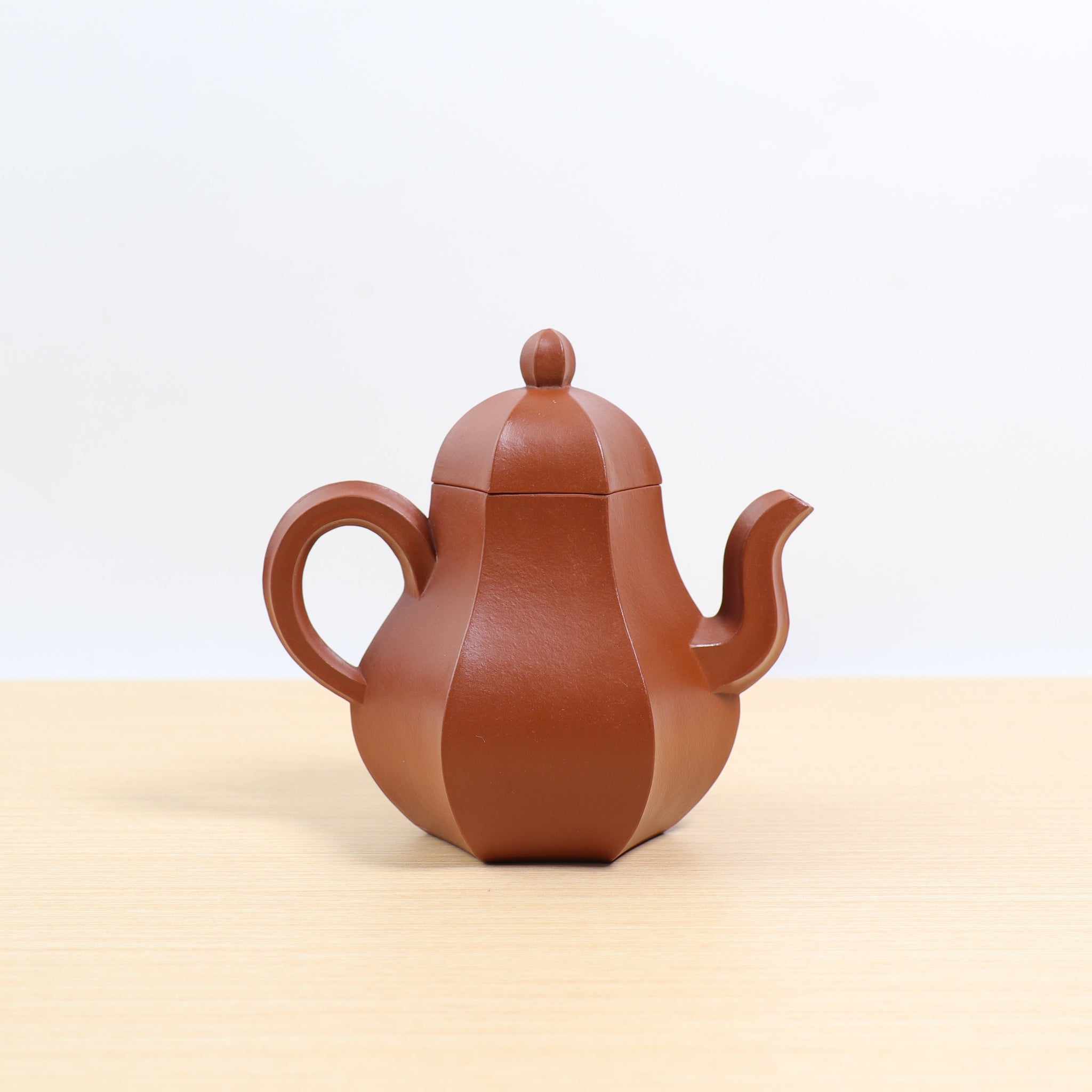 *Autumn reward｜Buy one get five free* [Mengchen model·Six square pear shape] Fully handmade original ore vermilion imitation ancient purple sand teapot