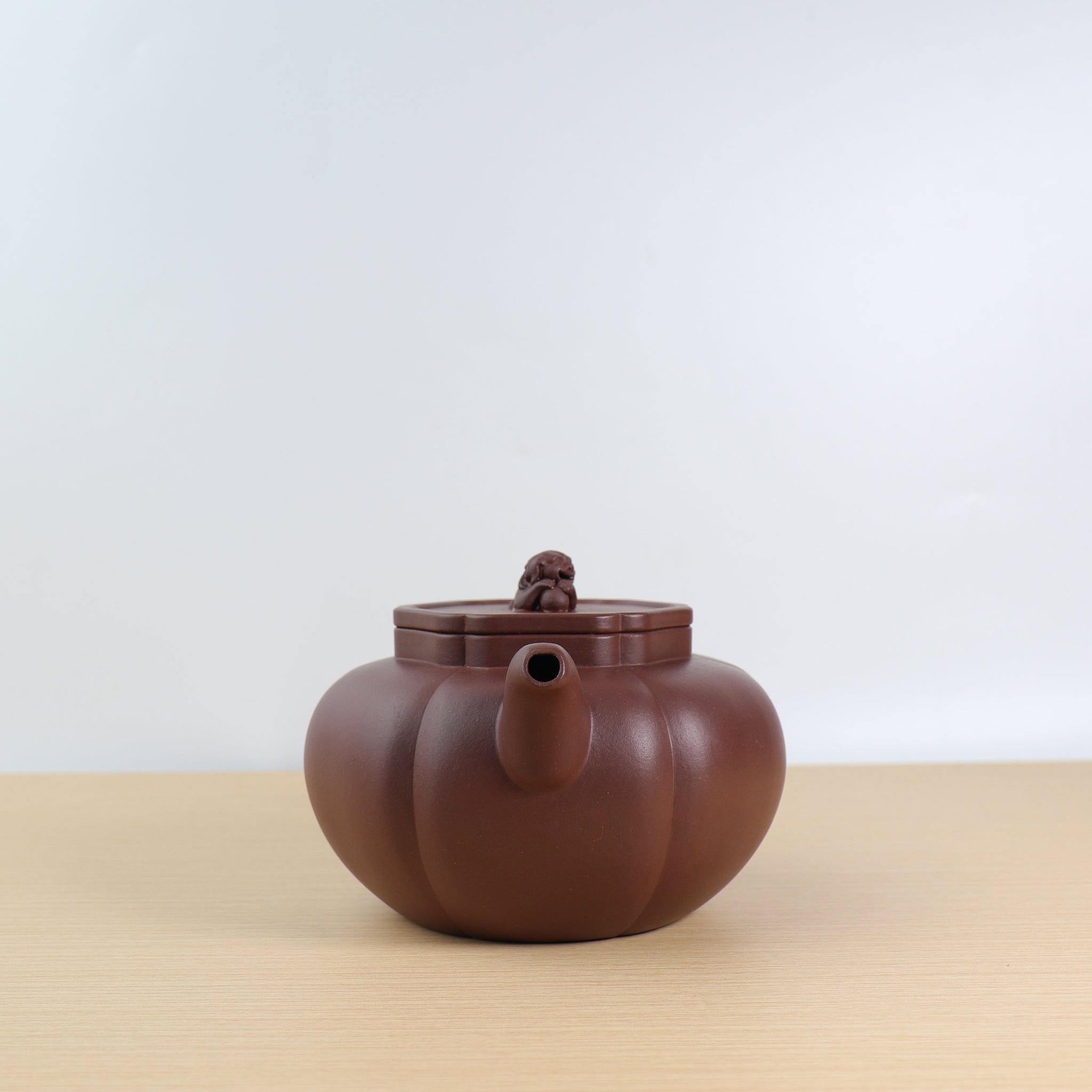 *Autumn Reward｜Buy one get five free* [Lion Ball Pot] Fully handmade original mineral purple clay rib pattern purple sand teapot