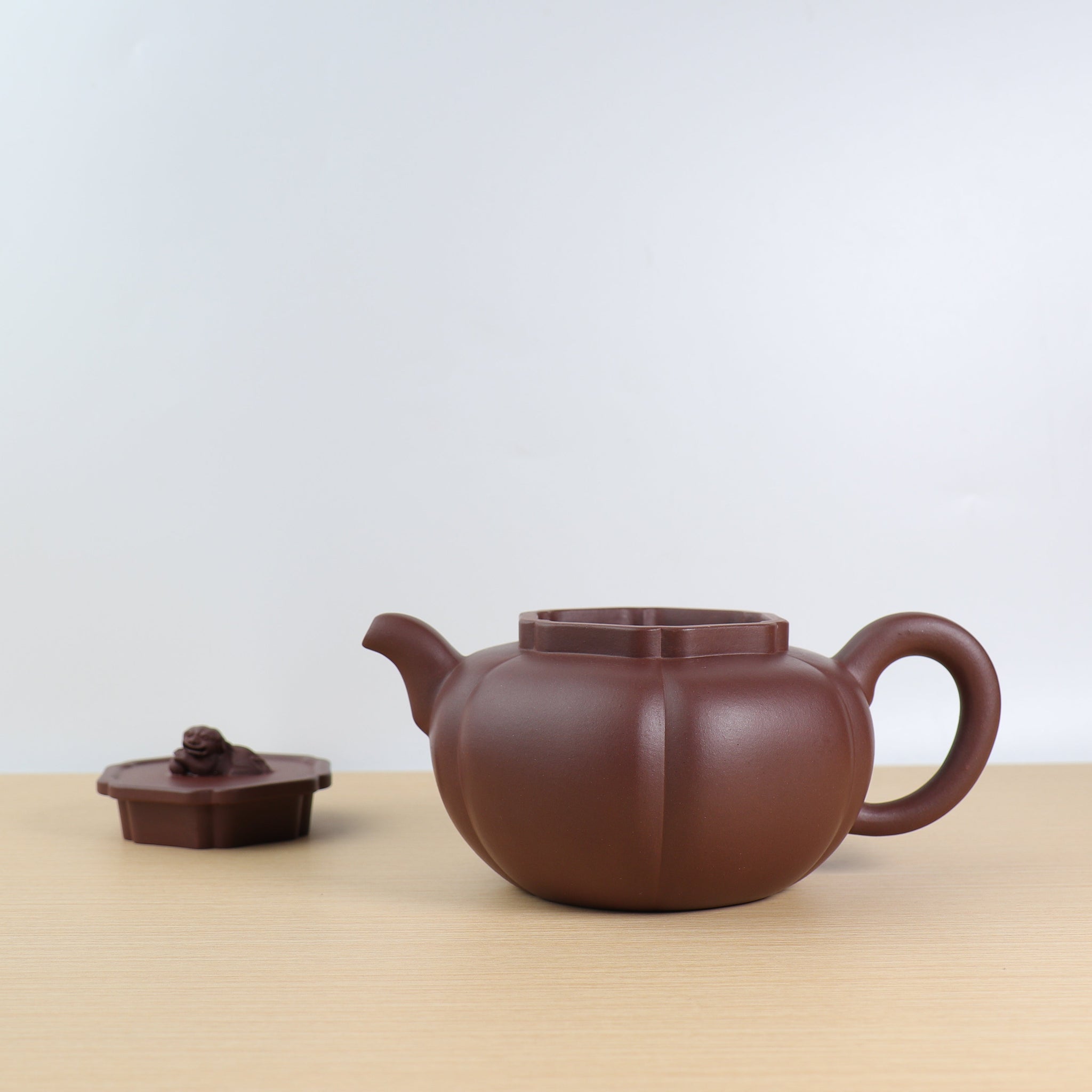 *Autumn Reward｜Buy one get five free* [Lion Ball Pot] Fully handmade original mineral purple clay rib pattern purple sand teapot