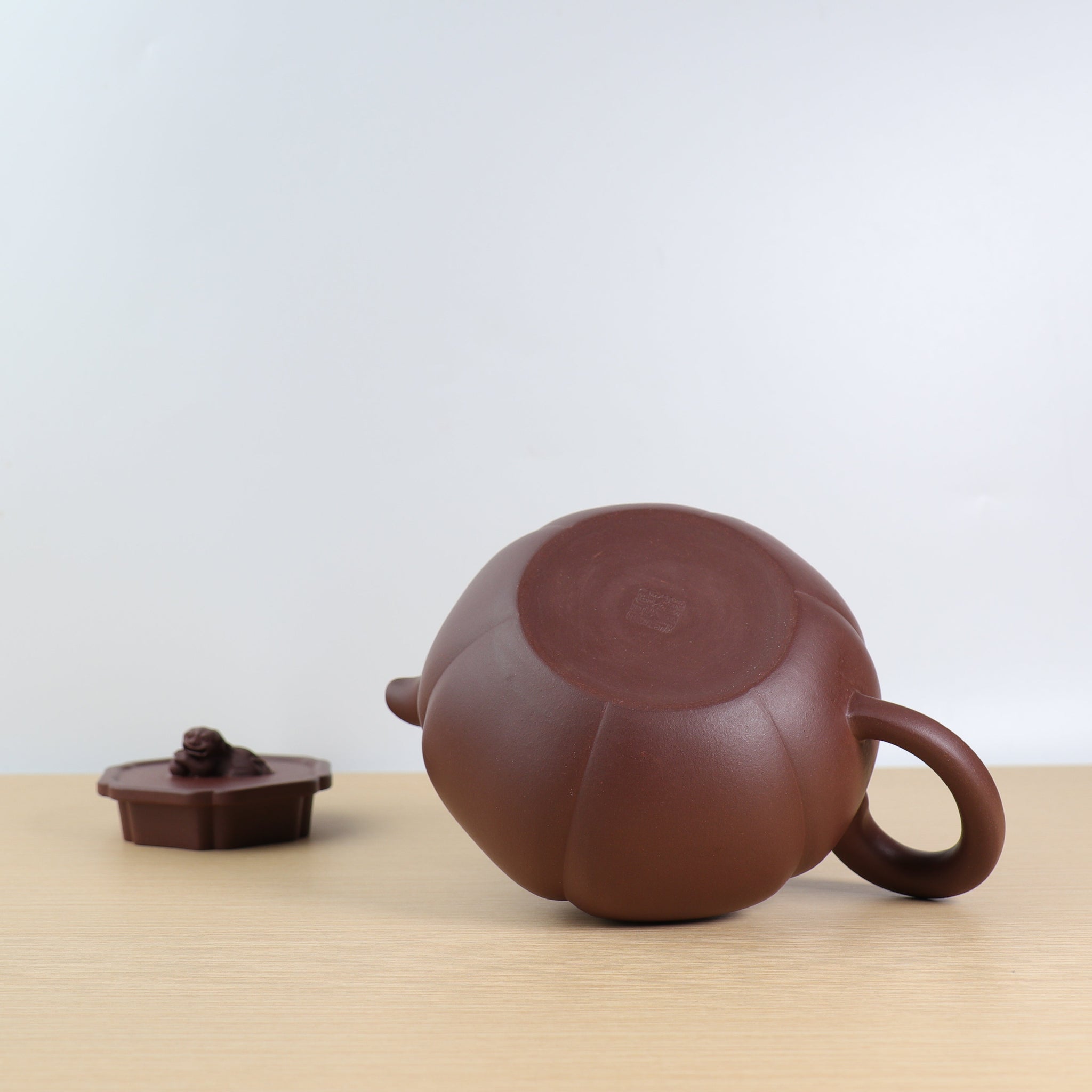 *Autumn Reward｜Buy one get five free* [Lion Ball Pot] Fully handmade original mineral purple clay rib pattern purple sand teapot