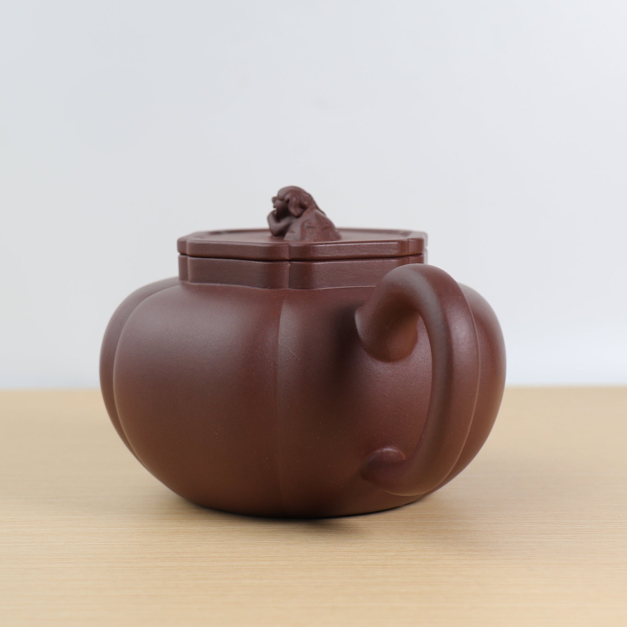 *Autumn Reward｜Buy one get five free* [Lion Ball Pot] Fully handmade original mineral purple clay rib pattern purple sand teapot