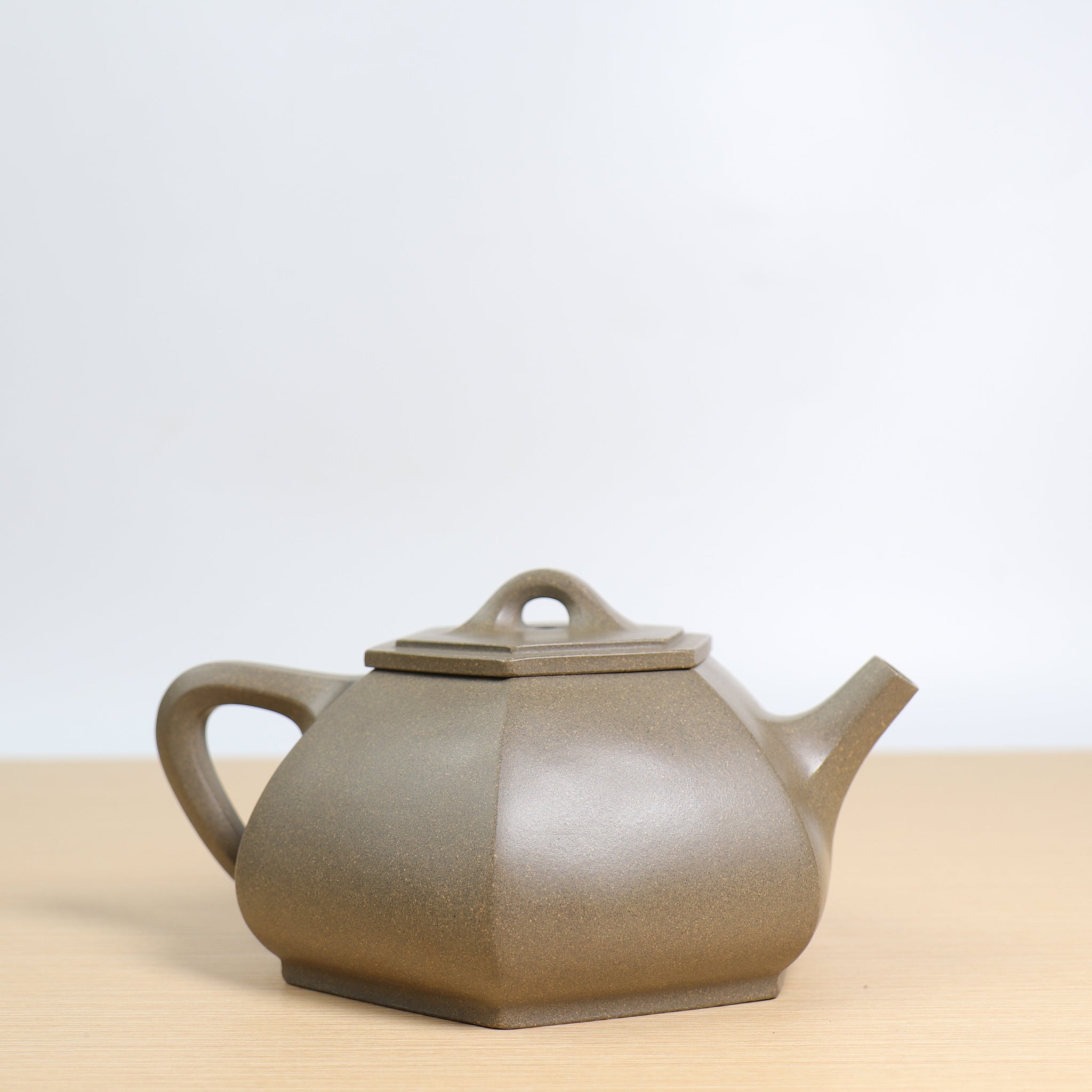 *Autumn Reward｜Buy one, get three free* [Six Square Stone Scoop] Green Gray Clay Classic Purple Clay Teapot