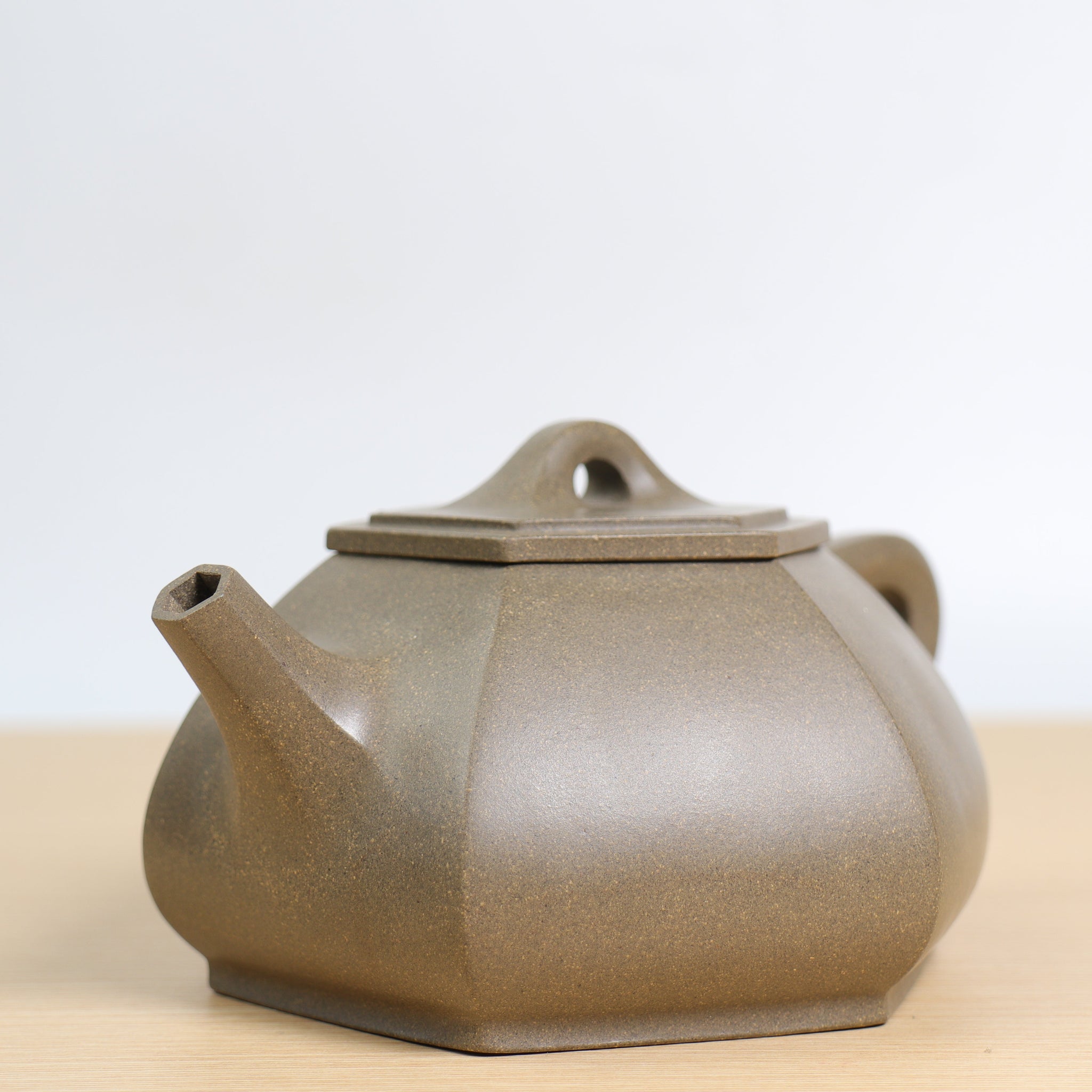 *Autumn Reward｜Buy one, get three free* [Six Square Stone Scoop] Green Gray Clay Classic Purple Clay Teapot