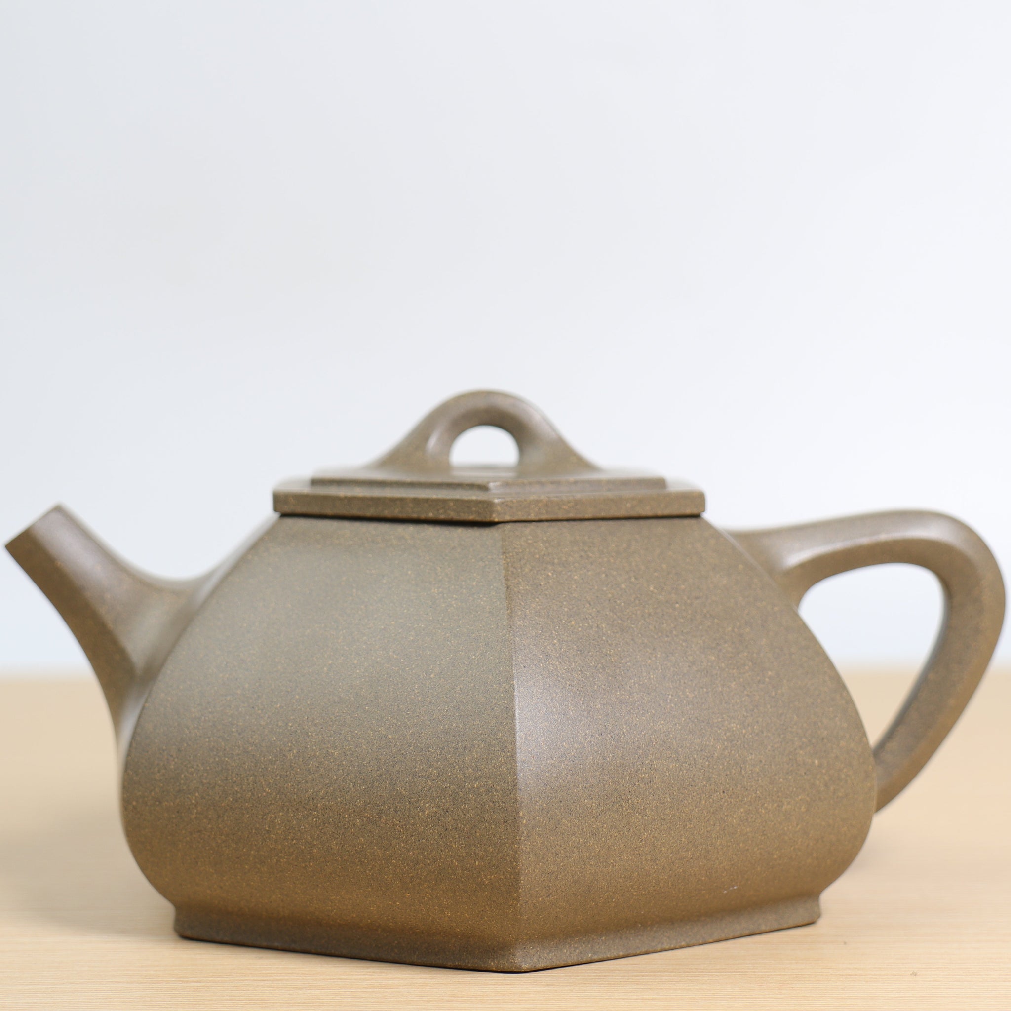 *Autumn Reward｜Buy one, get three free* [Six Square Stone Scoop] Green Gray Clay Classic Purple Clay Teapot