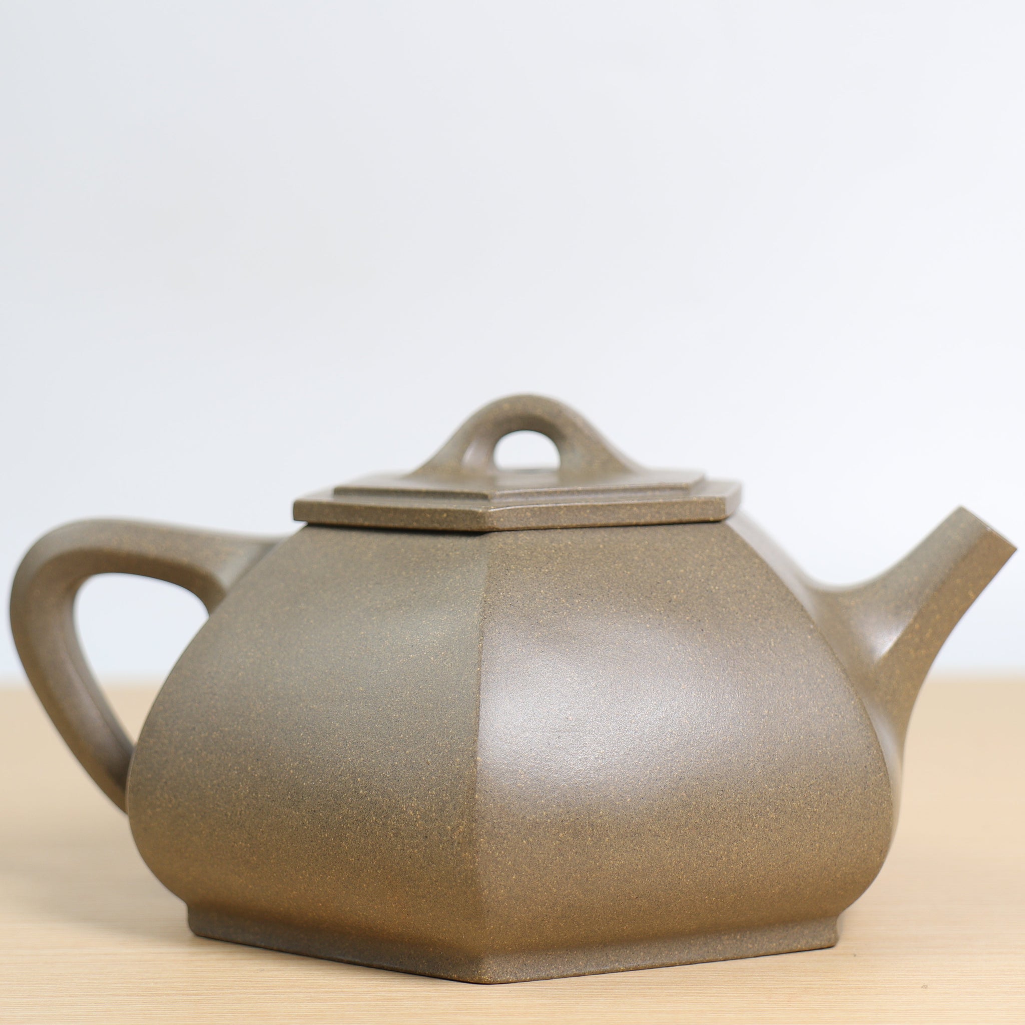 *Autumn Reward｜Buy one, get three free* [Six Square Stone Scoop] Green Gray Clay Classic Purple Clay Teapot