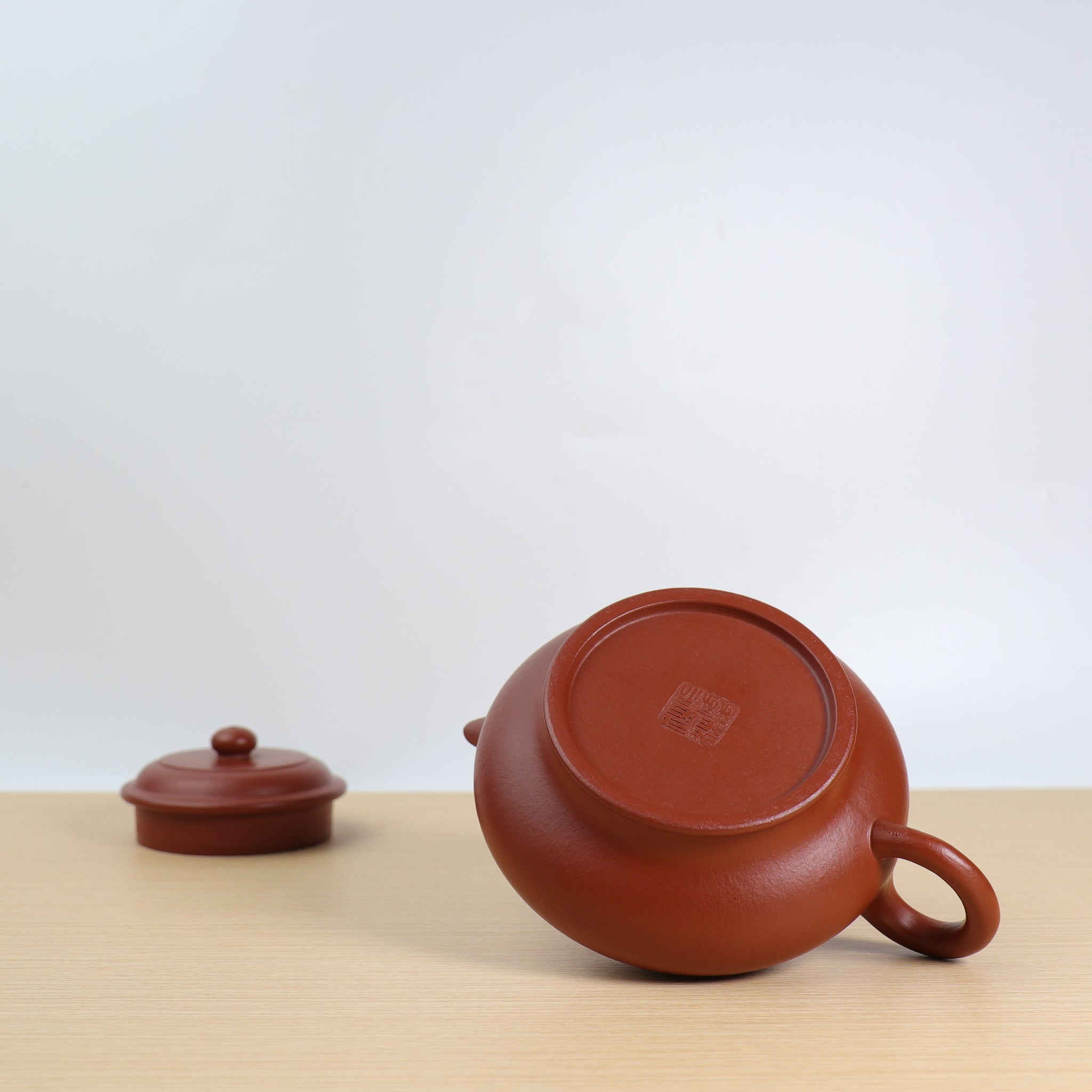 *Autumn reward｜Buy one get five free* [Virtual Flat Pot] Fully handmade original mine small coal kiln red mud classic purple clay teapot