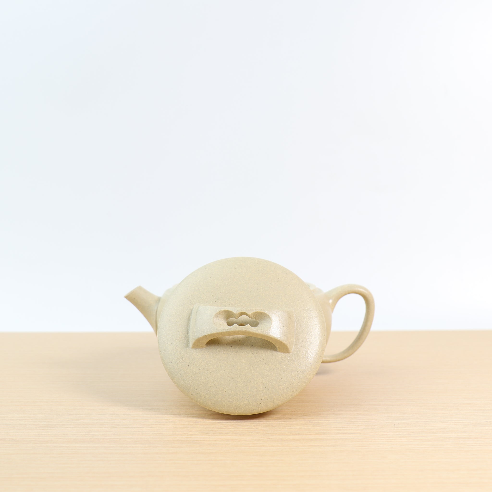 (Sold) *New Product* [Ming Style Han Tile] Fully Handmade Benshan Green Clay Purple Clay Teapot