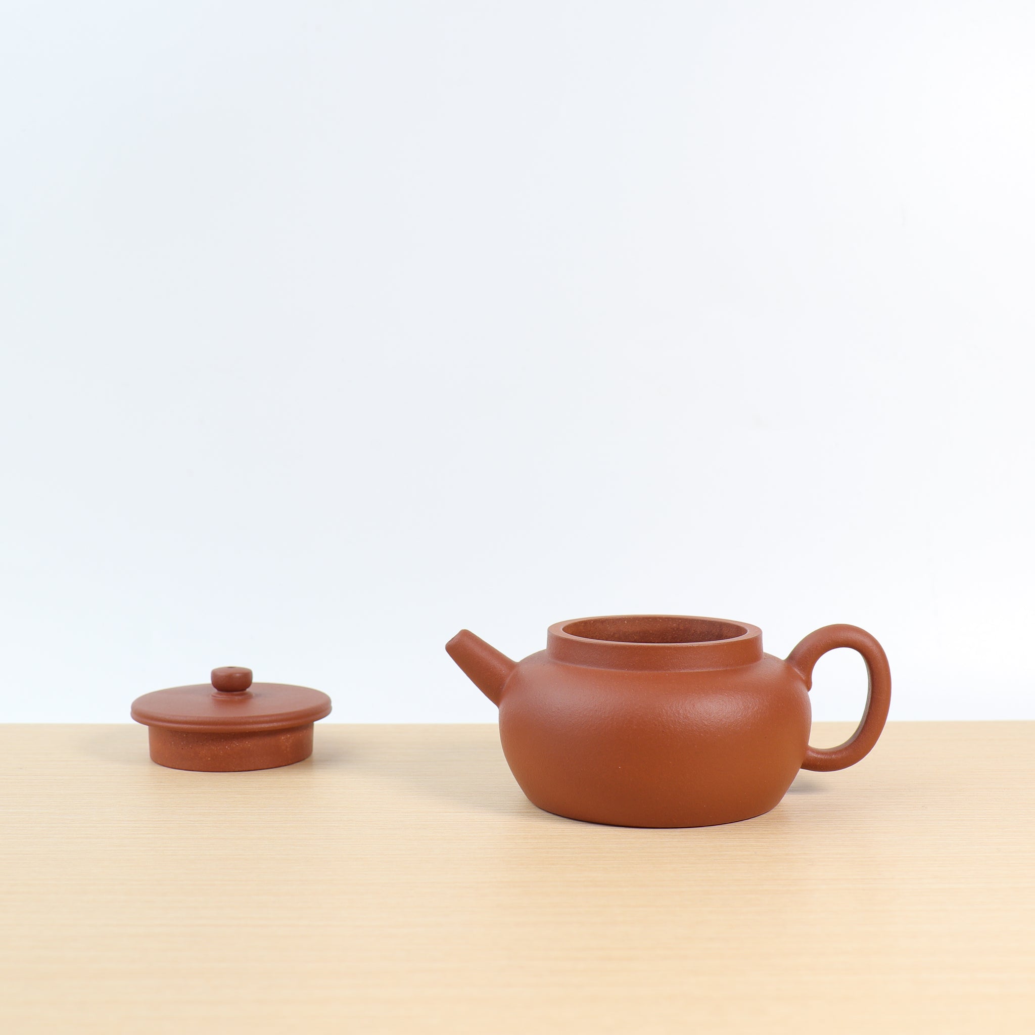 [Late Spring] Fully handmade raw mineral red clay and purple clay teapot