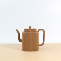 (Sold) [High Square Pot] Fully handmade original ore clay imitation ancient purple sand teapot