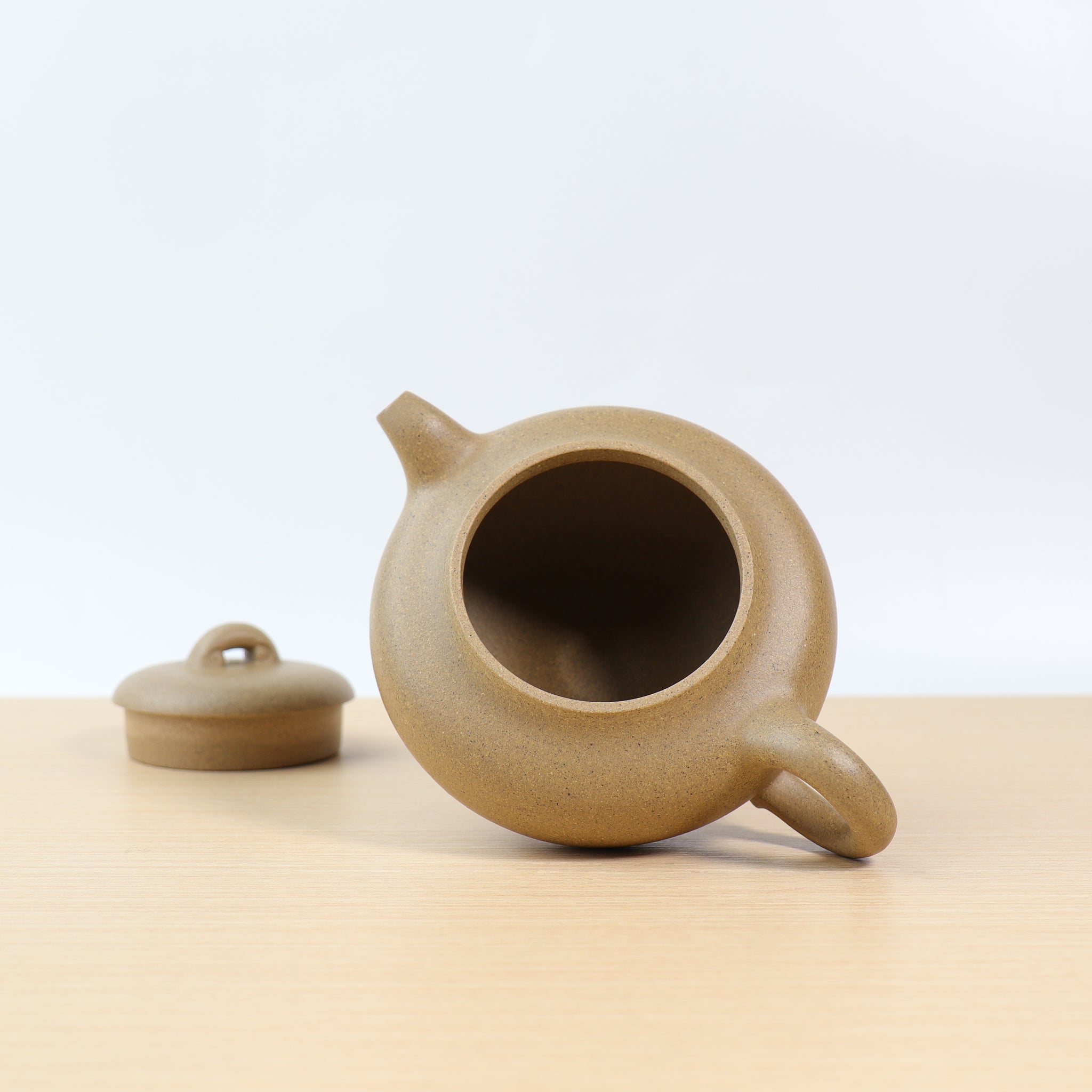 [Yulu] Fully handmade raw ore clay purple sand teapot