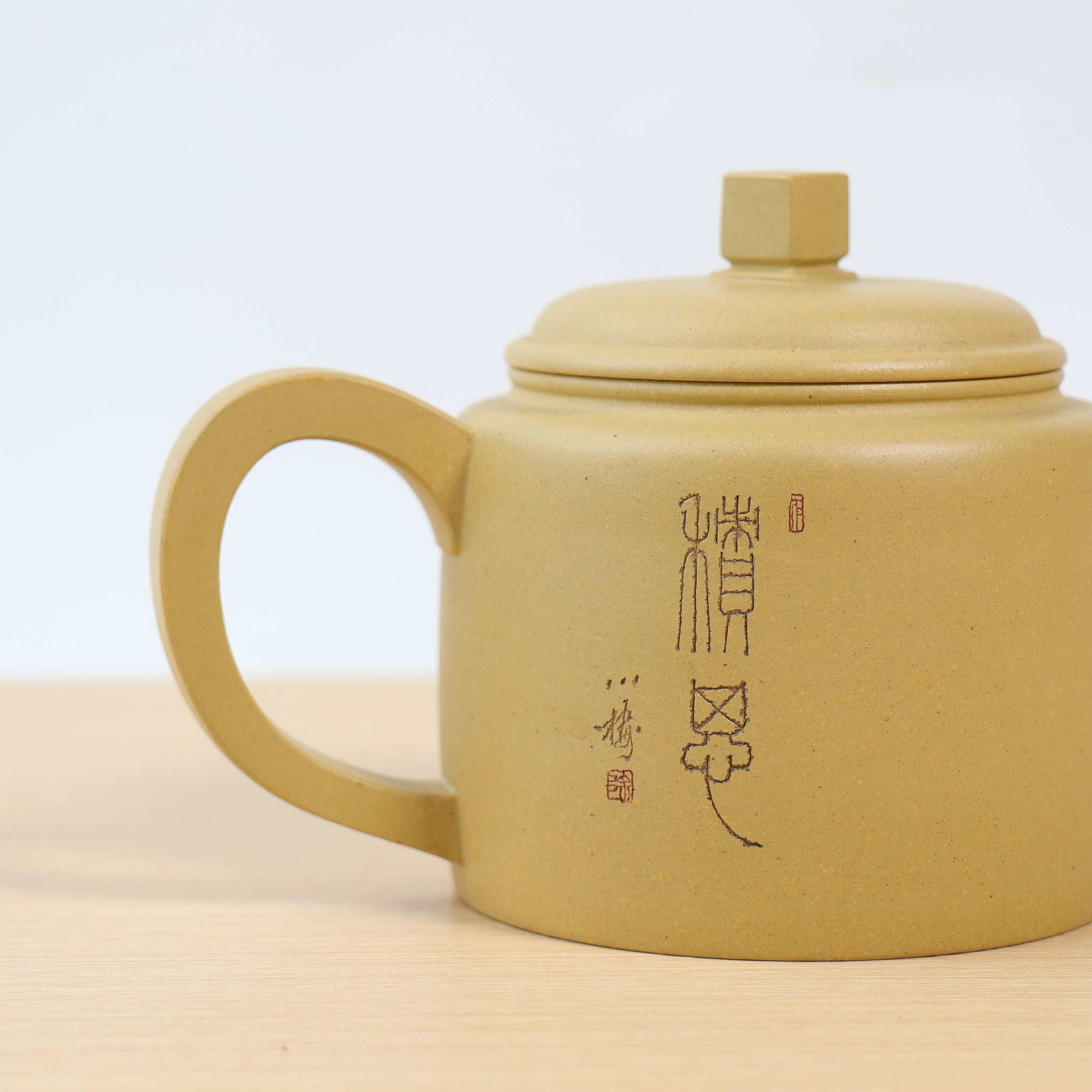 *New Product* [Rongde·Buddha] Fully handmade purple sand teapot carved with raw ore Benshan clay